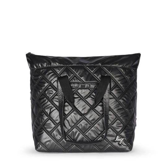 Ferry XL Expandable Carry-All Tote Bag - METALLIC BLACK - FerryXL_BlackMetallic