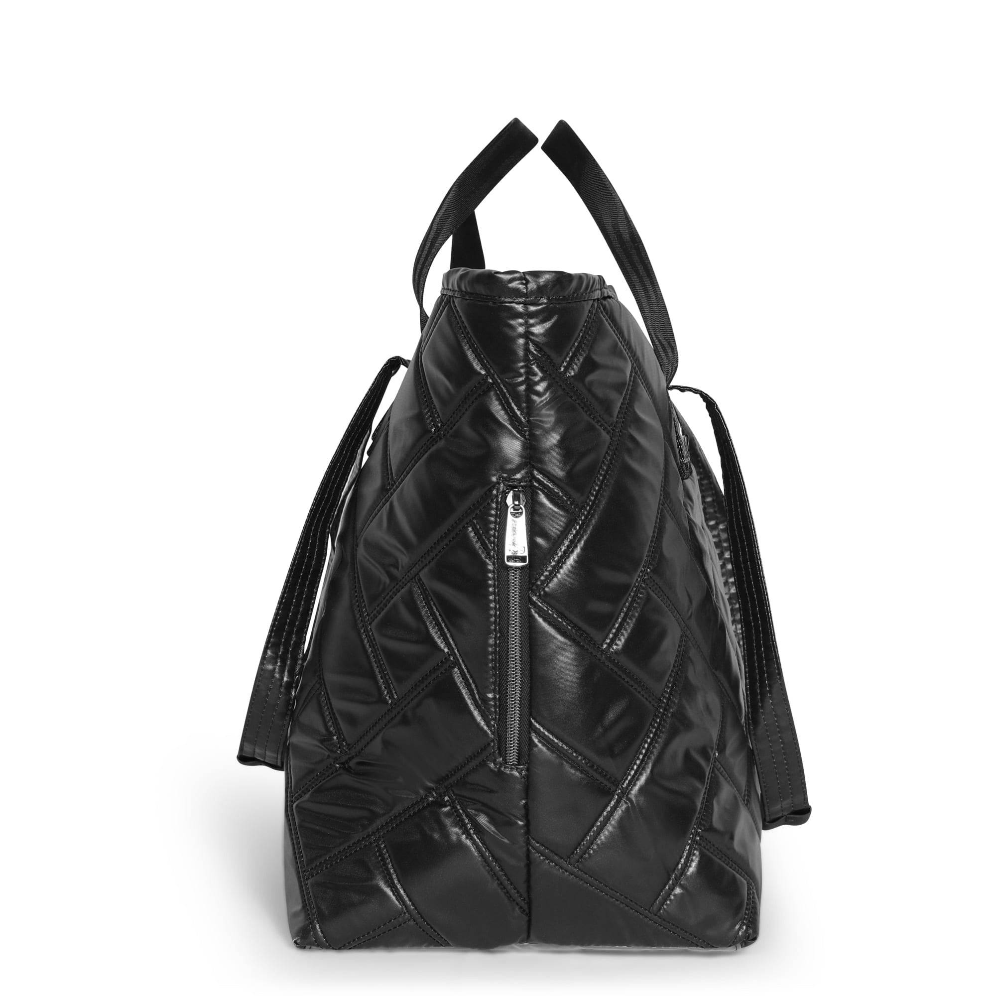 Ferry XL Expandable Carry-All Tote Bag - METALLIC BLACK - Ferry_BlackMetallic_03