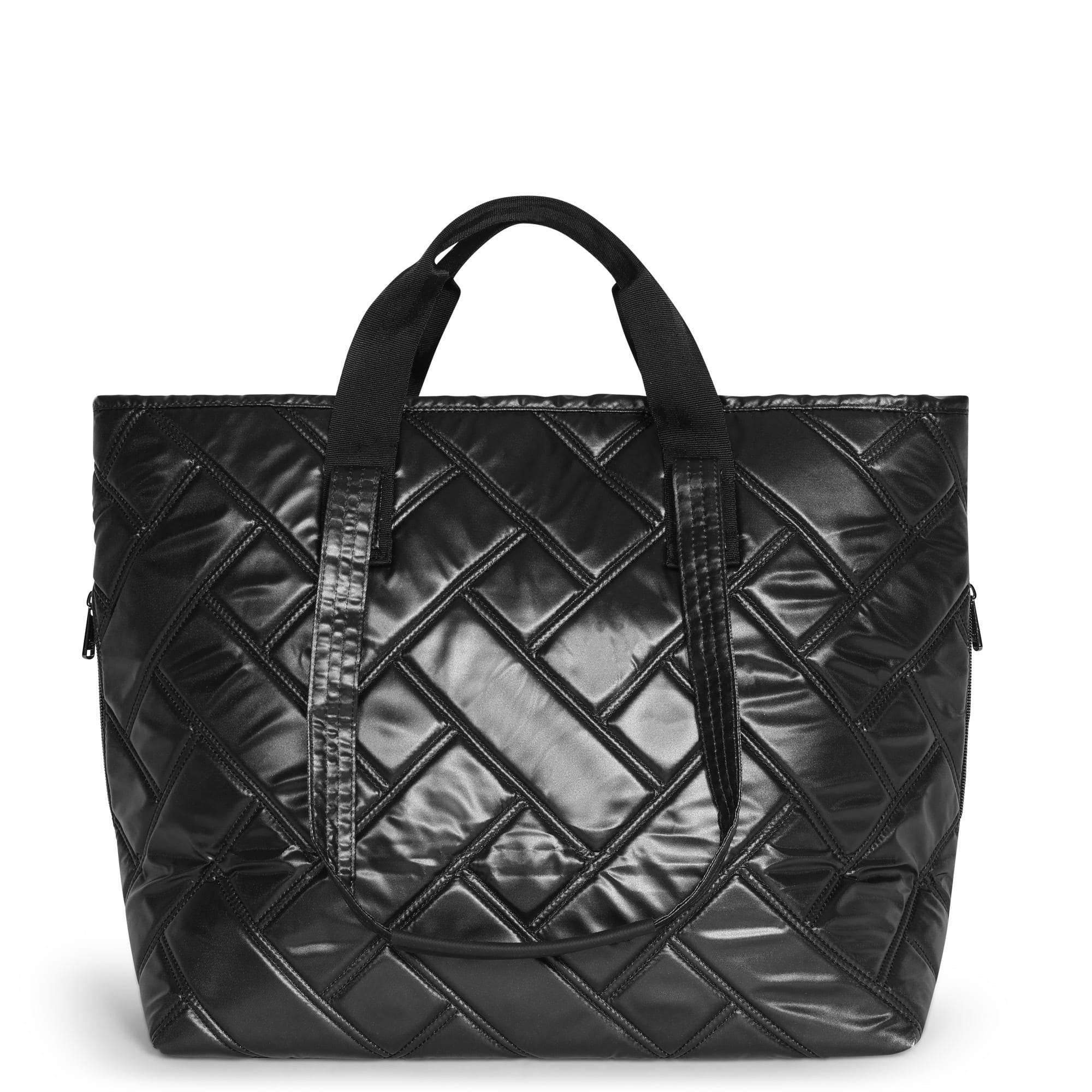 Ferry XL Expandable Carry-All Tote Bag - METALLIC BLACK - Ferry_BlackMetallic_04