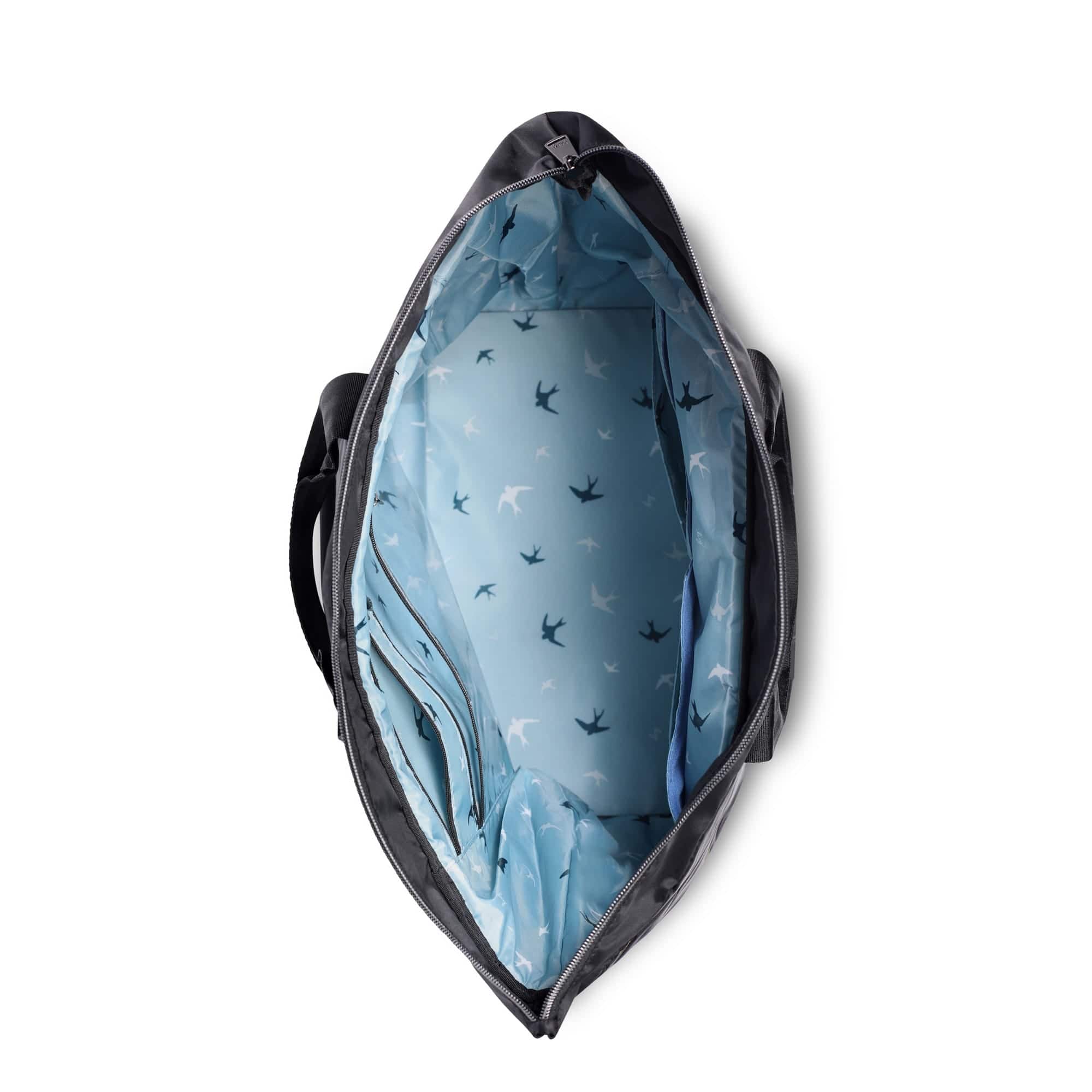 Ferry XL Expandable Carry-All Tote Bag - BLACK RAINBOW STITCH - Ferry_BlackRainbowStitch_05