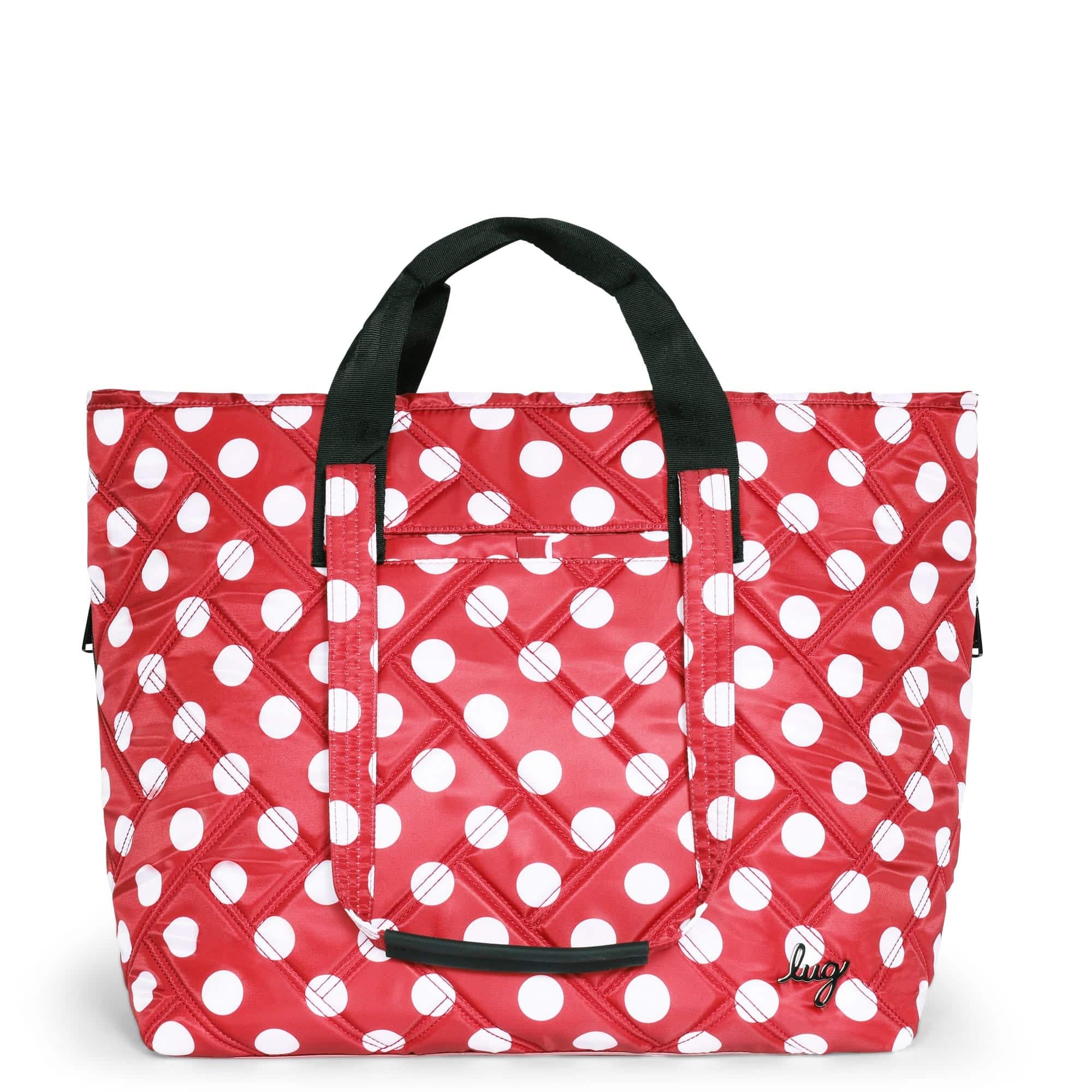 Ferry XL Expandable Carry-All Tote Bag - CRIMSON LARGE DOT - Ferry_Crimson_Lg_Dot_01