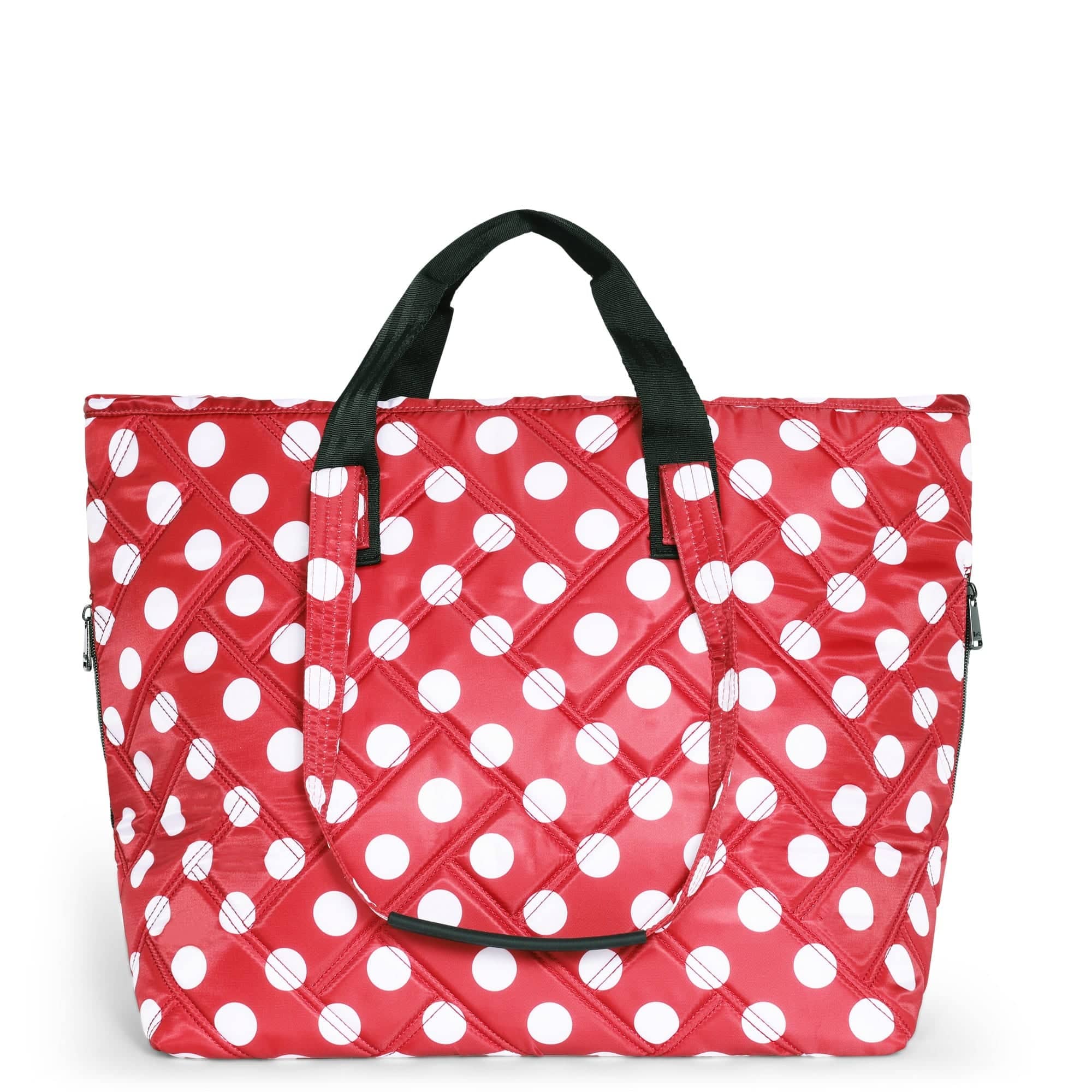 Ferry XL Expandable Carry-All Tote Bag - CRIMSON LARGE DOT - Ferry_Crimson_Lg_Dot_04