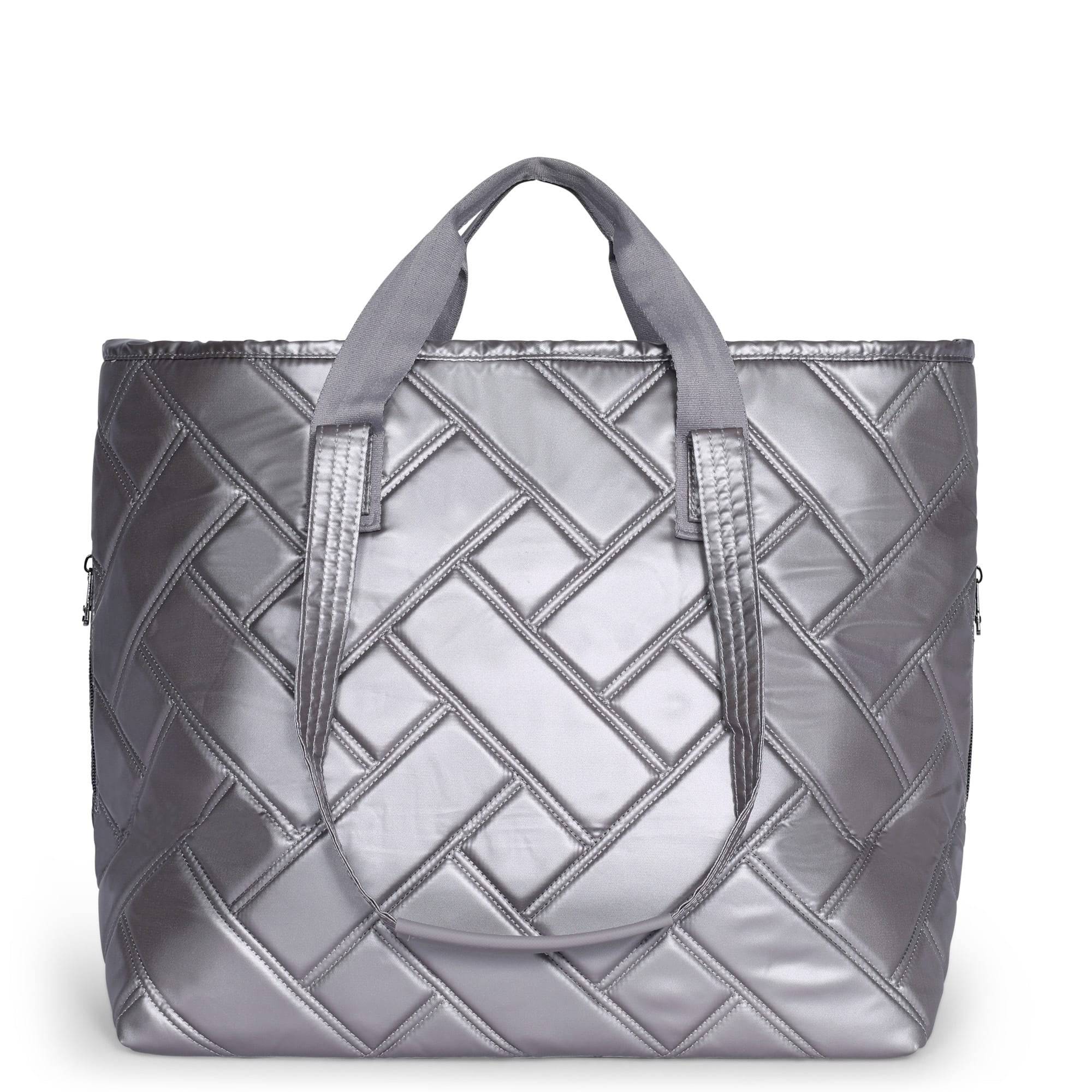 Ferry XL Expandable Carry-All Tote Bag - METALLIC PEARL - Ferry_Metallic_Pearl_04
