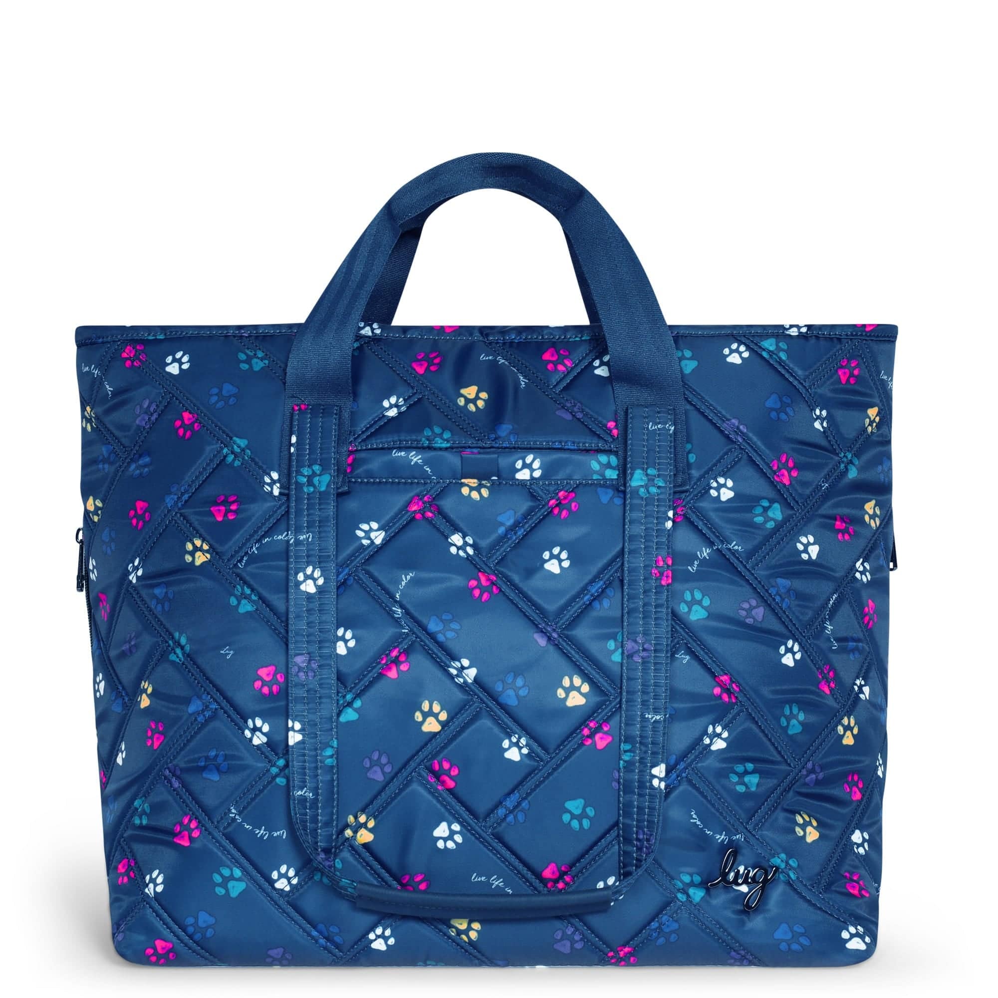Ferry XL Expandable Carry-All Tote Bag - PAWS NAVY - Ferry_Paws_Navy_01