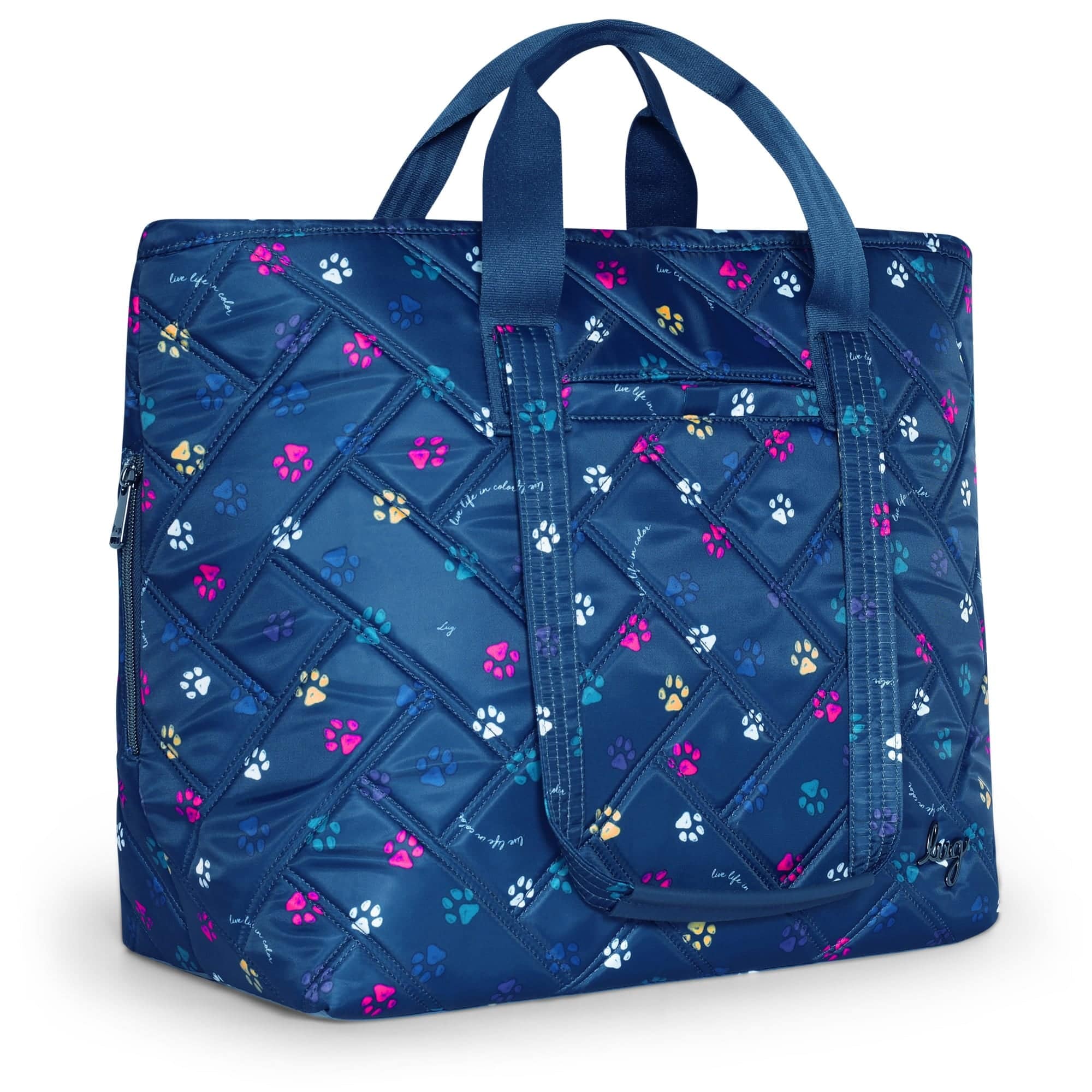 Ferry XL Expandable Carry-All Tote Bag - PAWS NAVY - Ferry_Paws_Navy_02