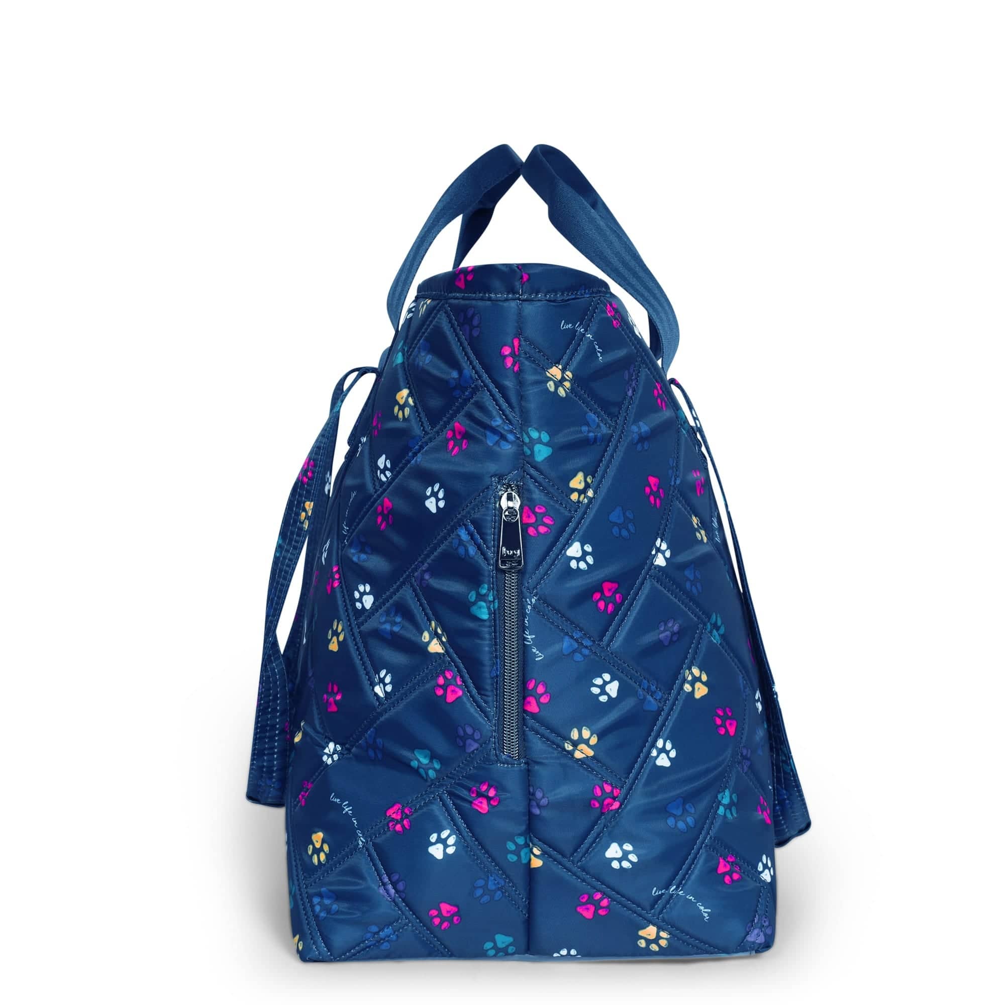 Ferry XL Expandable Carry-All Tote Bag - PAWS NAVY - Ferry_Paws_Navy_03