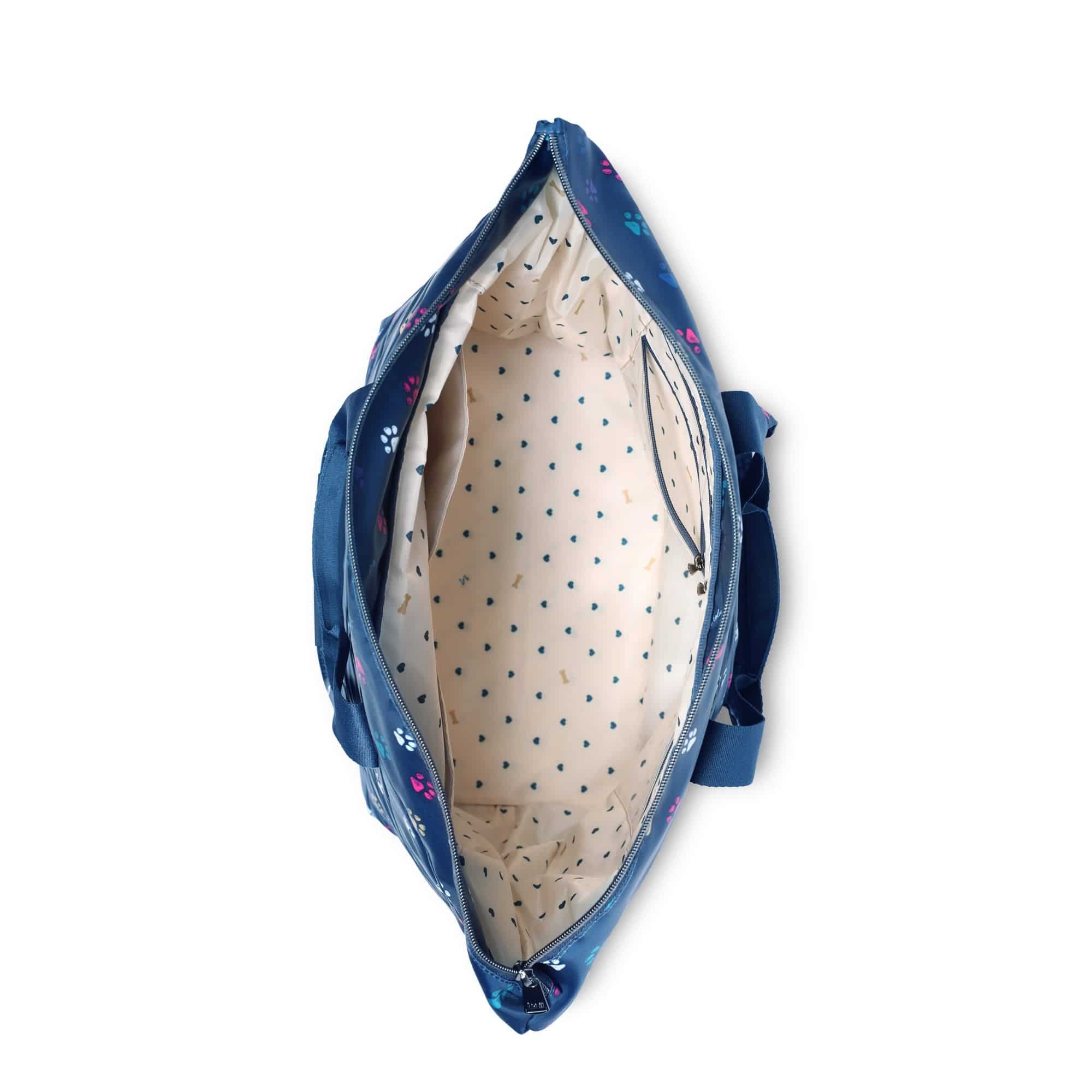 Ferry XL Expandable Carry-All Tote Bag - PAWS NAVY - Ferry_Paws_Navy_05