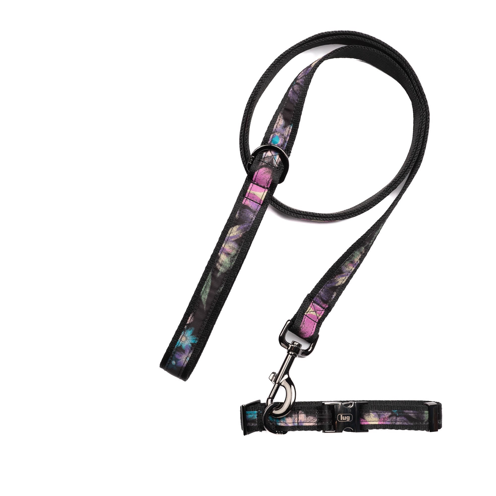 Fetch Pet Collar and Leash Set - - Fetch_BloomBlack_01