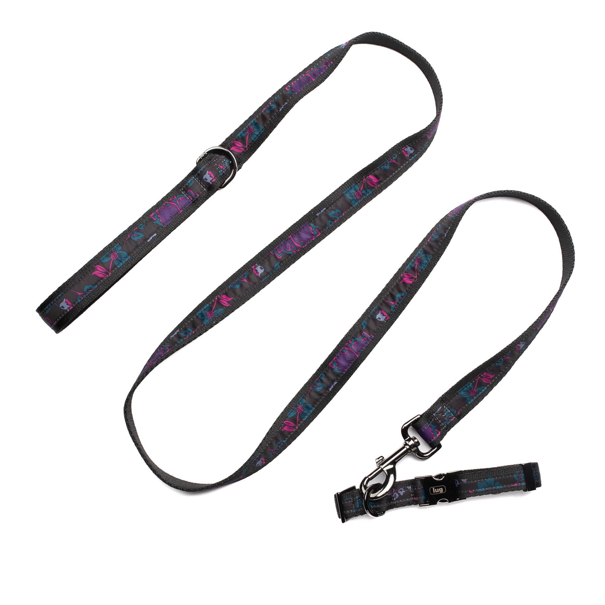 Fetch Pet Collar and Leash Set - - Fetch_BohoFloralBlack_02