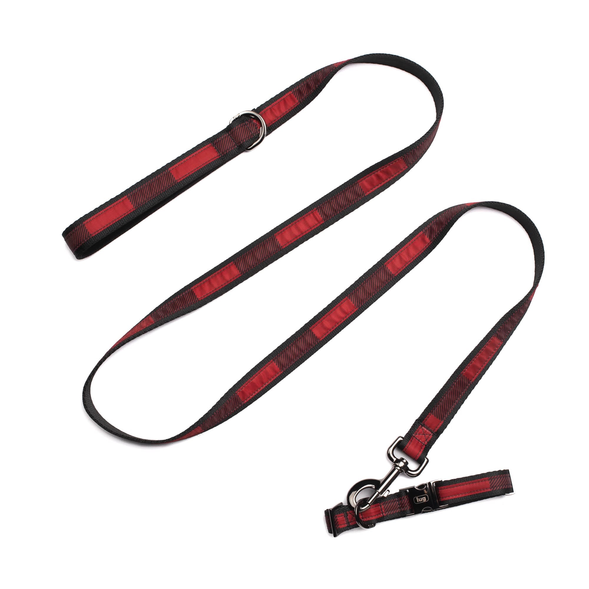 Fetch Pet Collar and Leash Set - BUFFALO CHECK RED - Fetch_BuffaloCheckRed_02