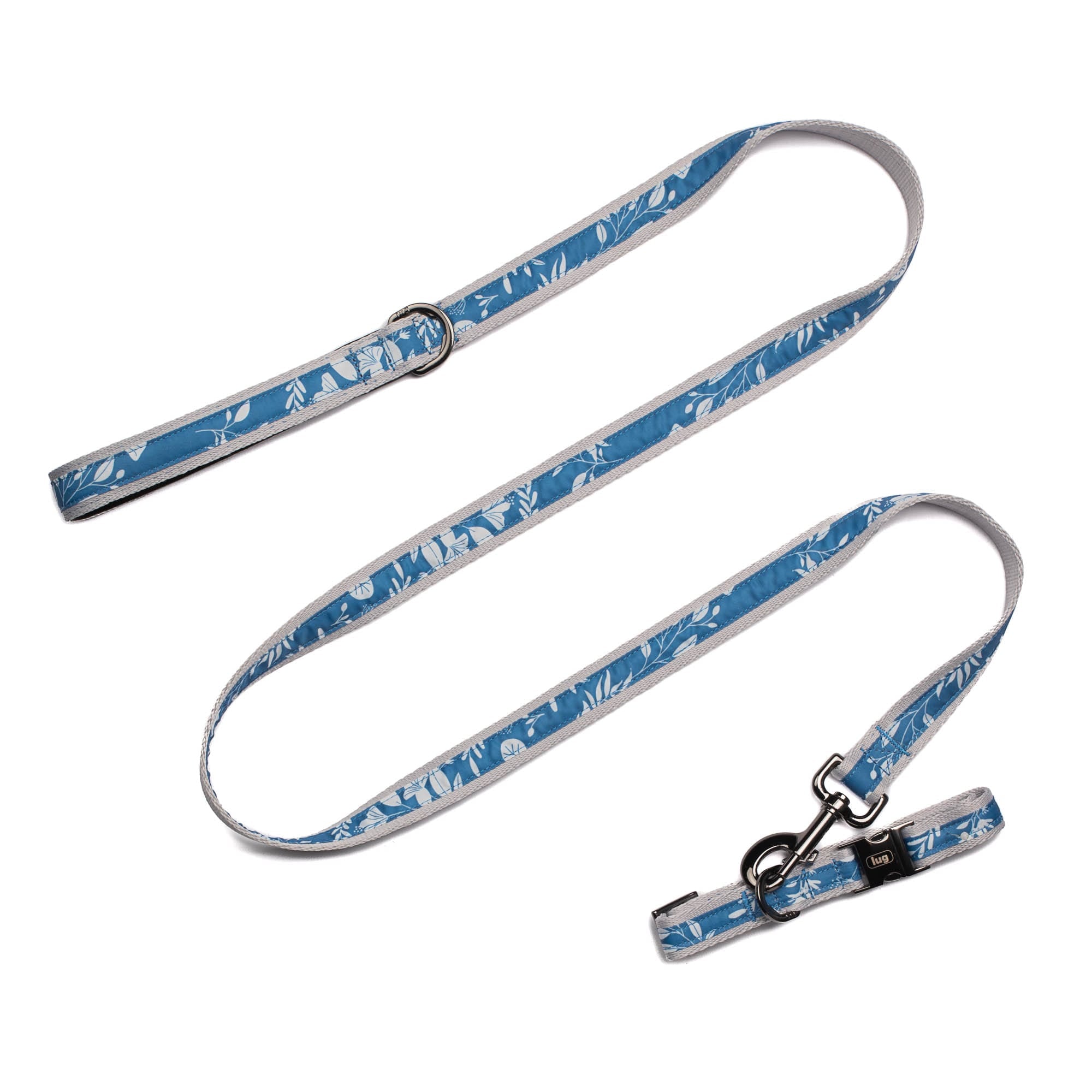 Fetch Pet Collar and Leash Set - FLOURISH BLUE - Fetch_FlourishBlue_02