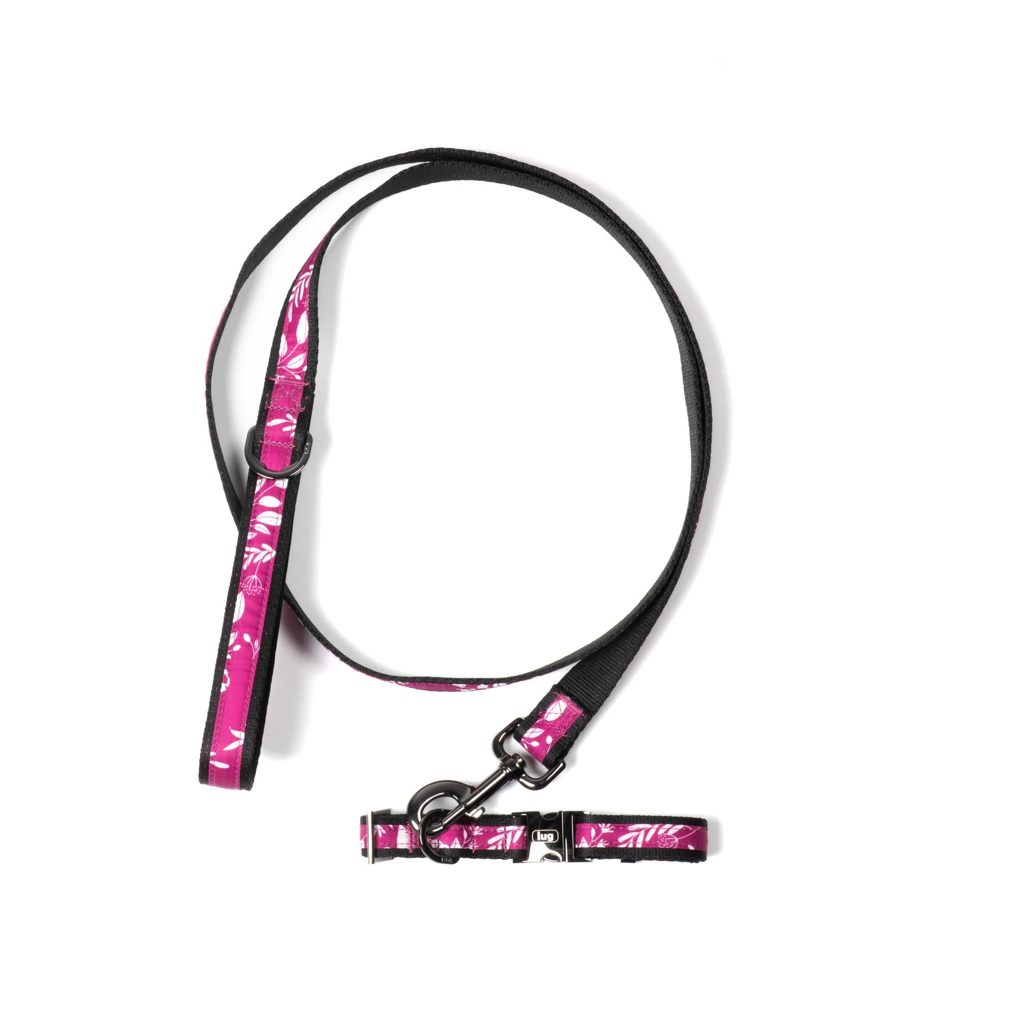 Fetch Pet Collar and Leash Set - FLOURISH BERRY - Fetch_PetCollar_LeashSet_FlourishBerry_01