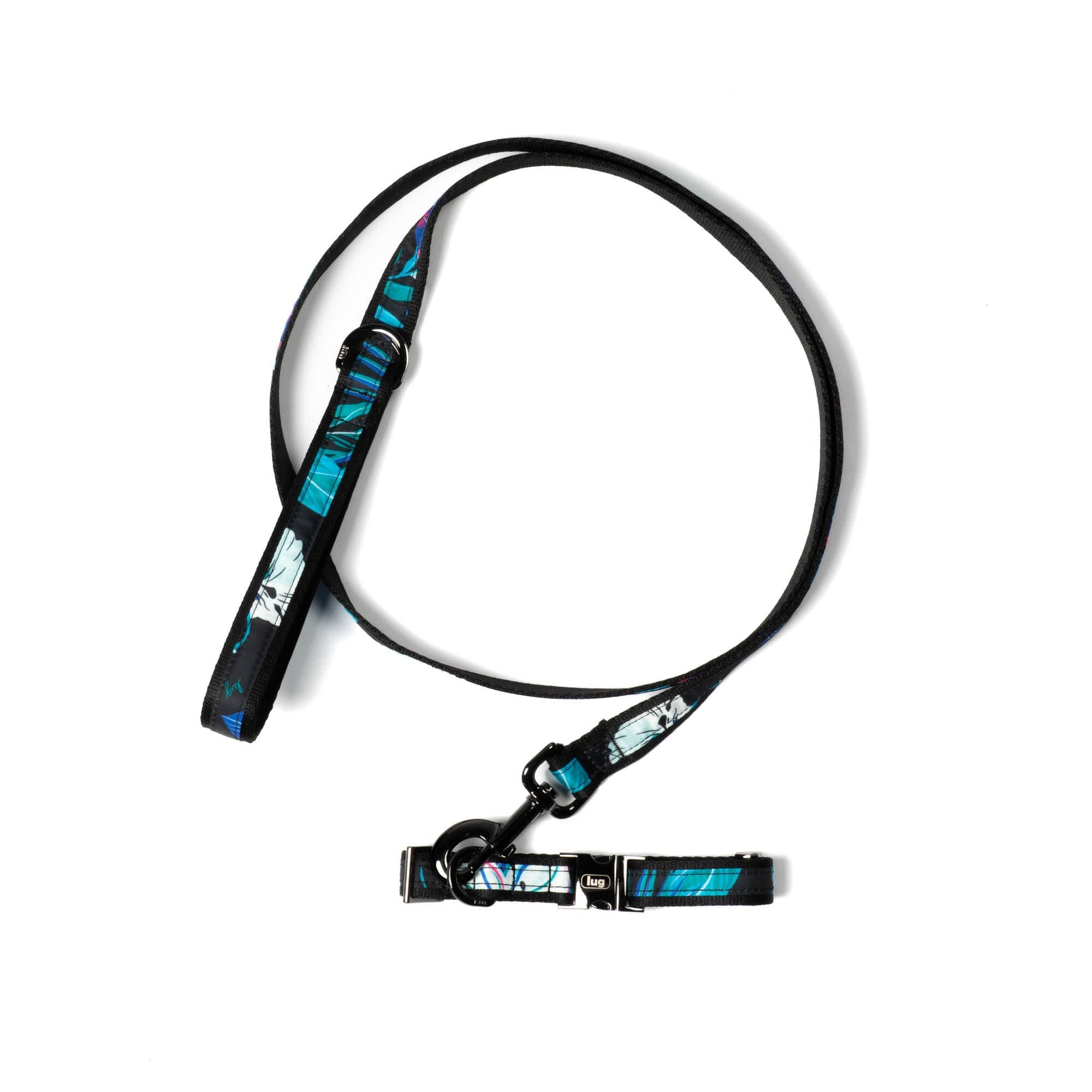 Fetch Pet Collar and Leash Set - HIBISCUS MULTI - Fetch_PetCollar_LeashSet_HibiscusMulti_01