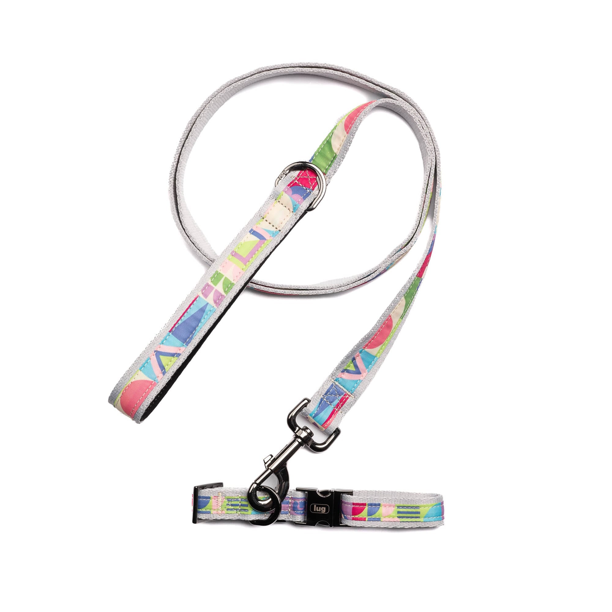 Fetch Pet Collar and Leash Set - SMALL WORLD MULTI - Fetch_SmallWorldMulti_01