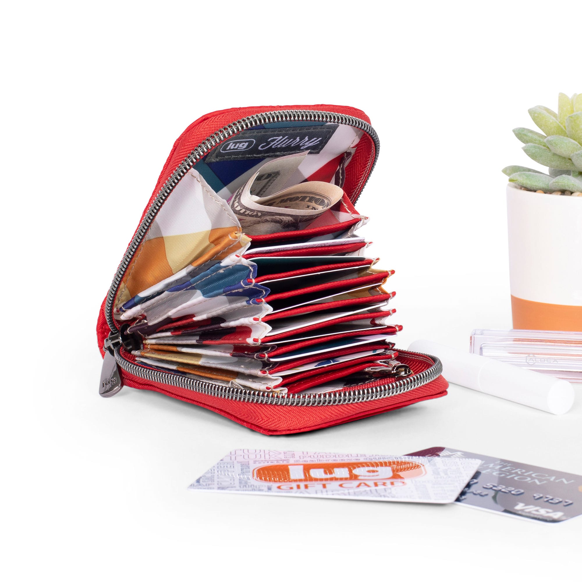 Flurry RFID Wallet - - Flurry_Poppy-Red_01_b7429d9b-70dd-4403-ba01-c10828a7edb2