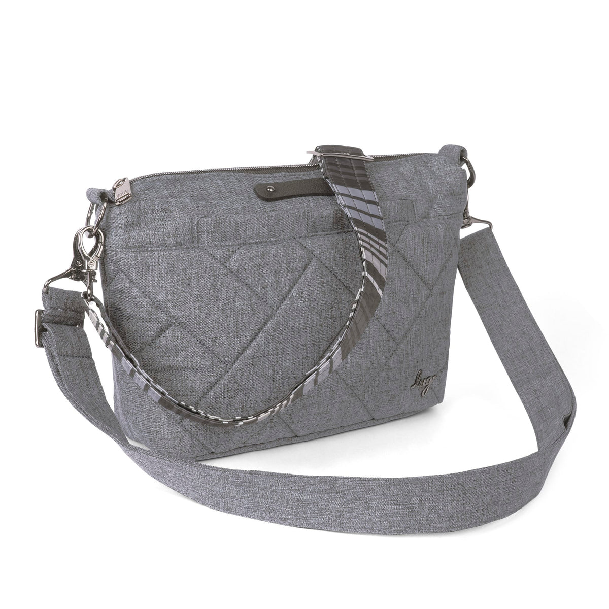 Flare 2 Crossbody Bag - HEATHER GREY - Flare2_Heather_Grey_02