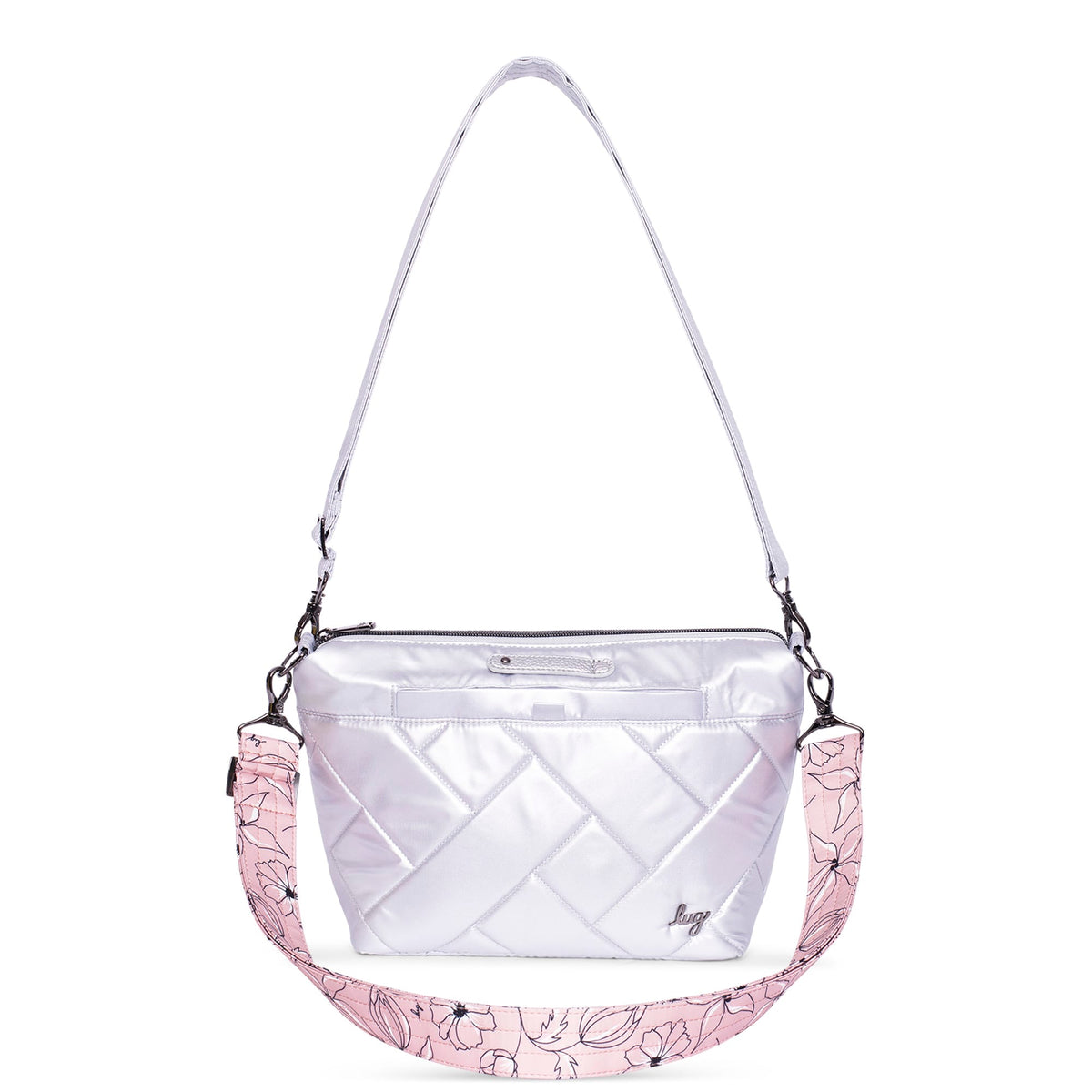 Flare 2 Crossbody Bag - METALLIC SILVER - Flare2_MetallicSilver_01b