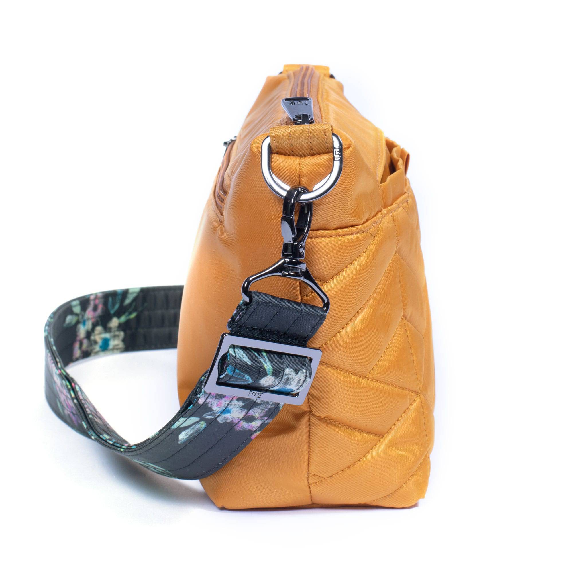 Flare Crossbody Bag - AMBER YELLOW BOUQUET BLACK STRAP - Flare_AMBER-YELLOW-BOUQUET-BLACK-STRAP_03