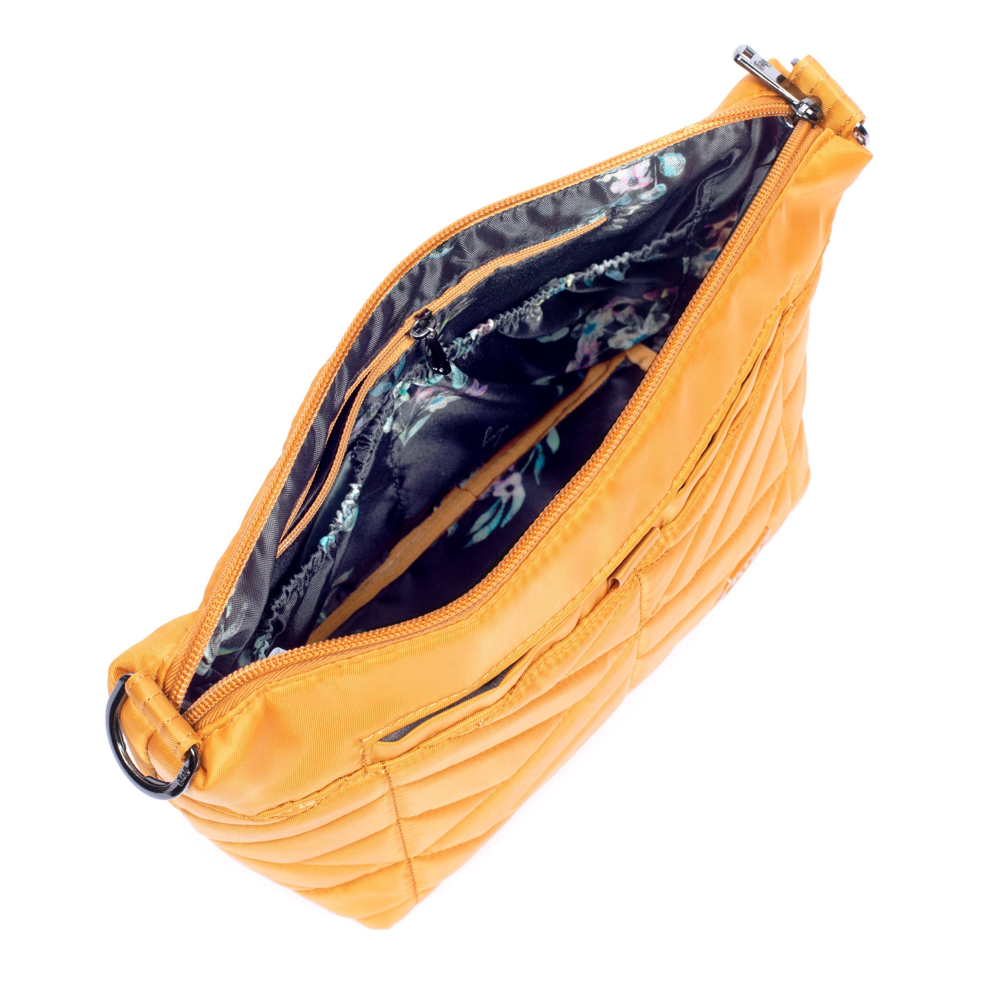 Flare Crossbody Bag - AMBER YELLOW BOUQUET BLACK STRAP - Flare_AMBER-YELLOW-BOUQUET-BLACK-STRAP_05