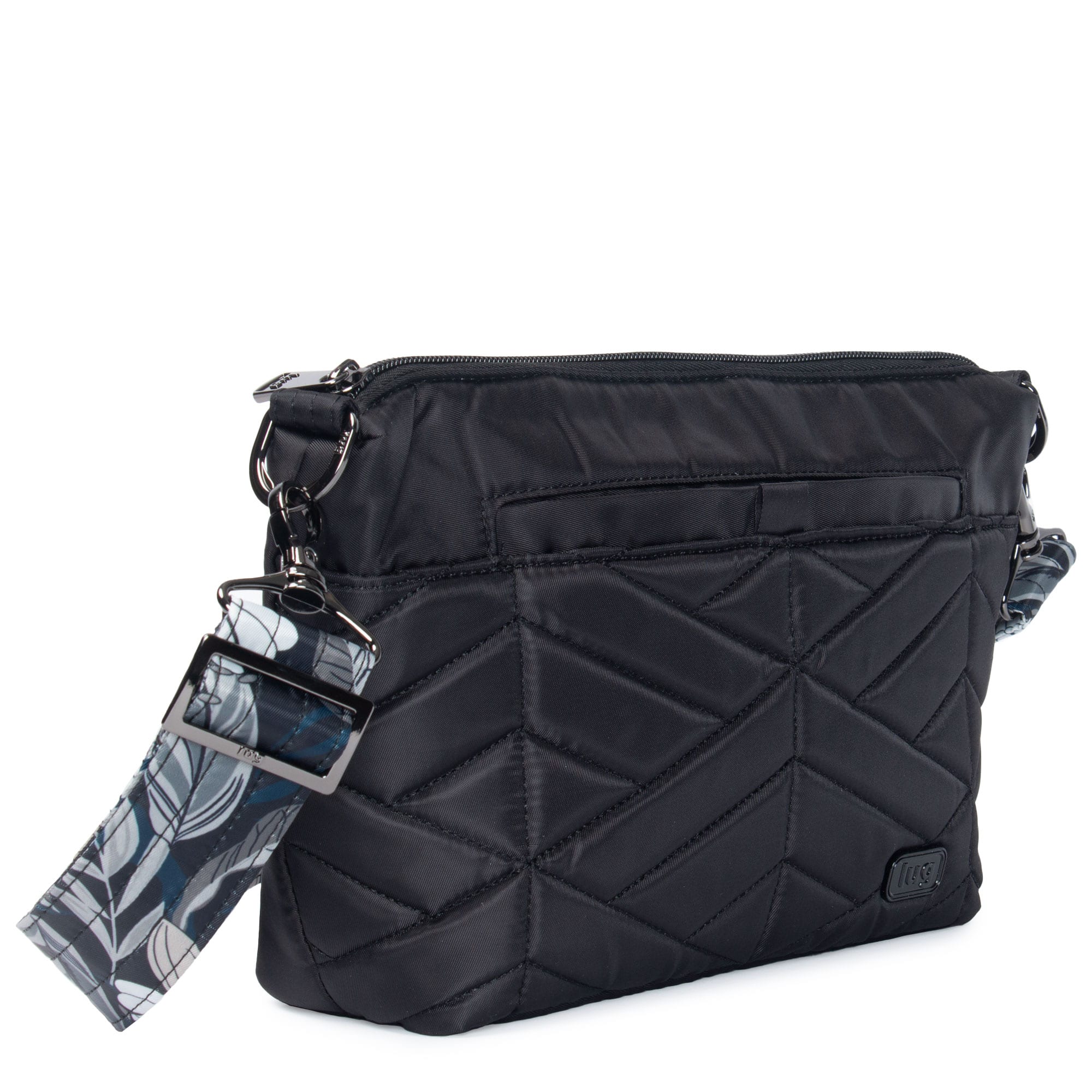 Flare Crossbody Bag - MIDNIGHT BLACK LILY BLACK STRAP - Flare_BlackLilyBlackStrap_02