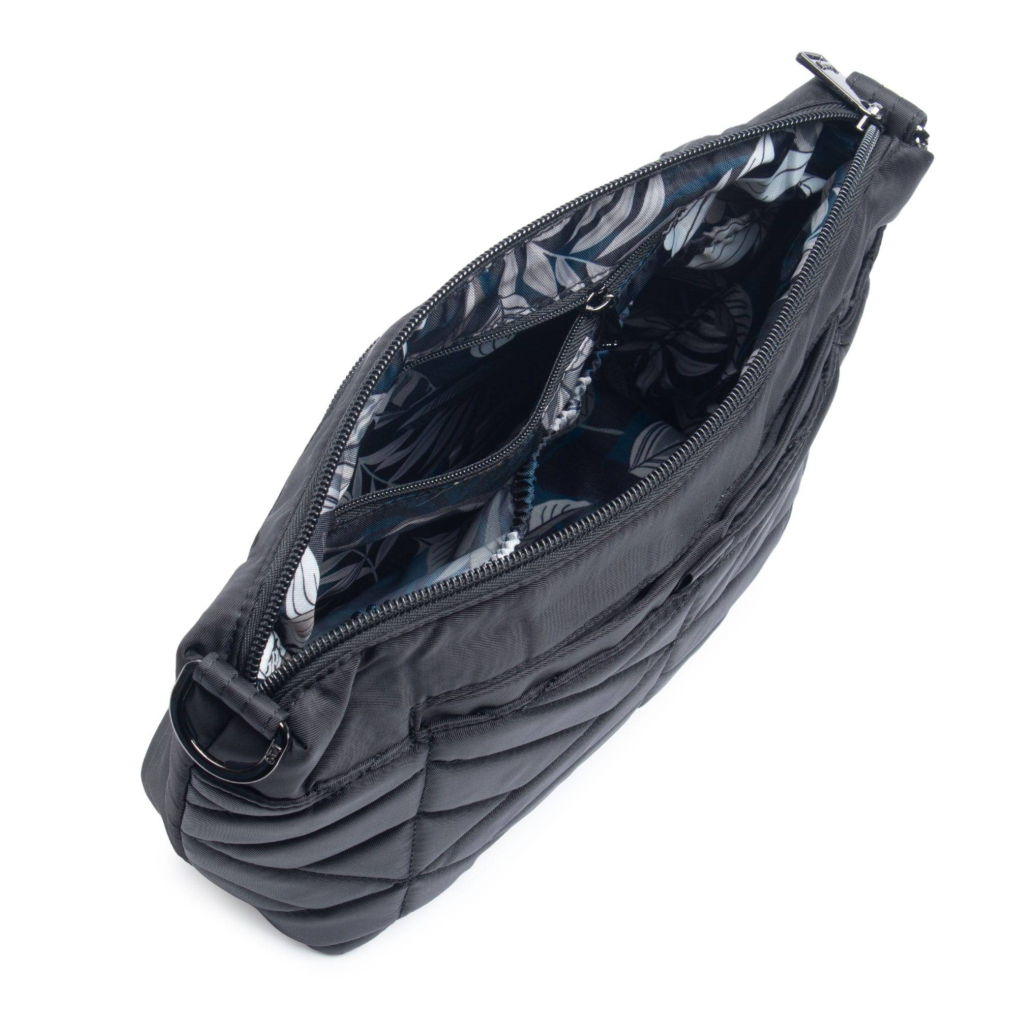 Flare Crossbody Bag - MIDNIGHT BLACK LILY BLACK STRAP - Flare_BlackLilyBlackStrap_05