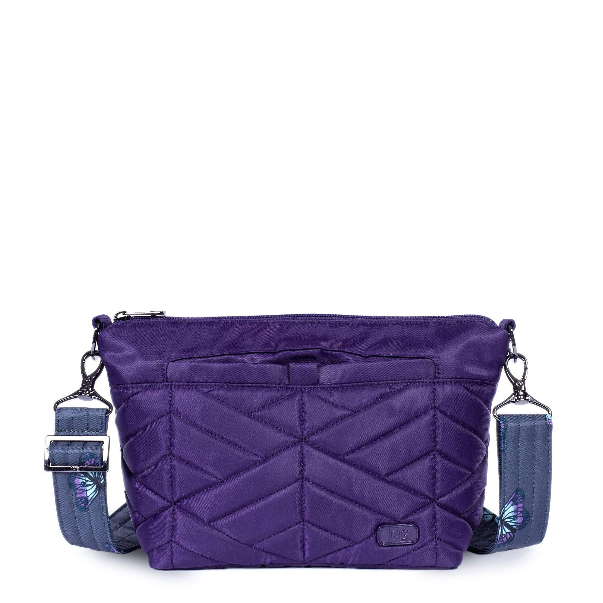 Flare Crossbody Bag - CONCORD PURPLE BUTTERFLY GREY STRAP - Flare_CONCORDPURPLEBUTTERFLYGREYSTRAP_01_1561c575-3976-4bd3-824d-ce2293806003