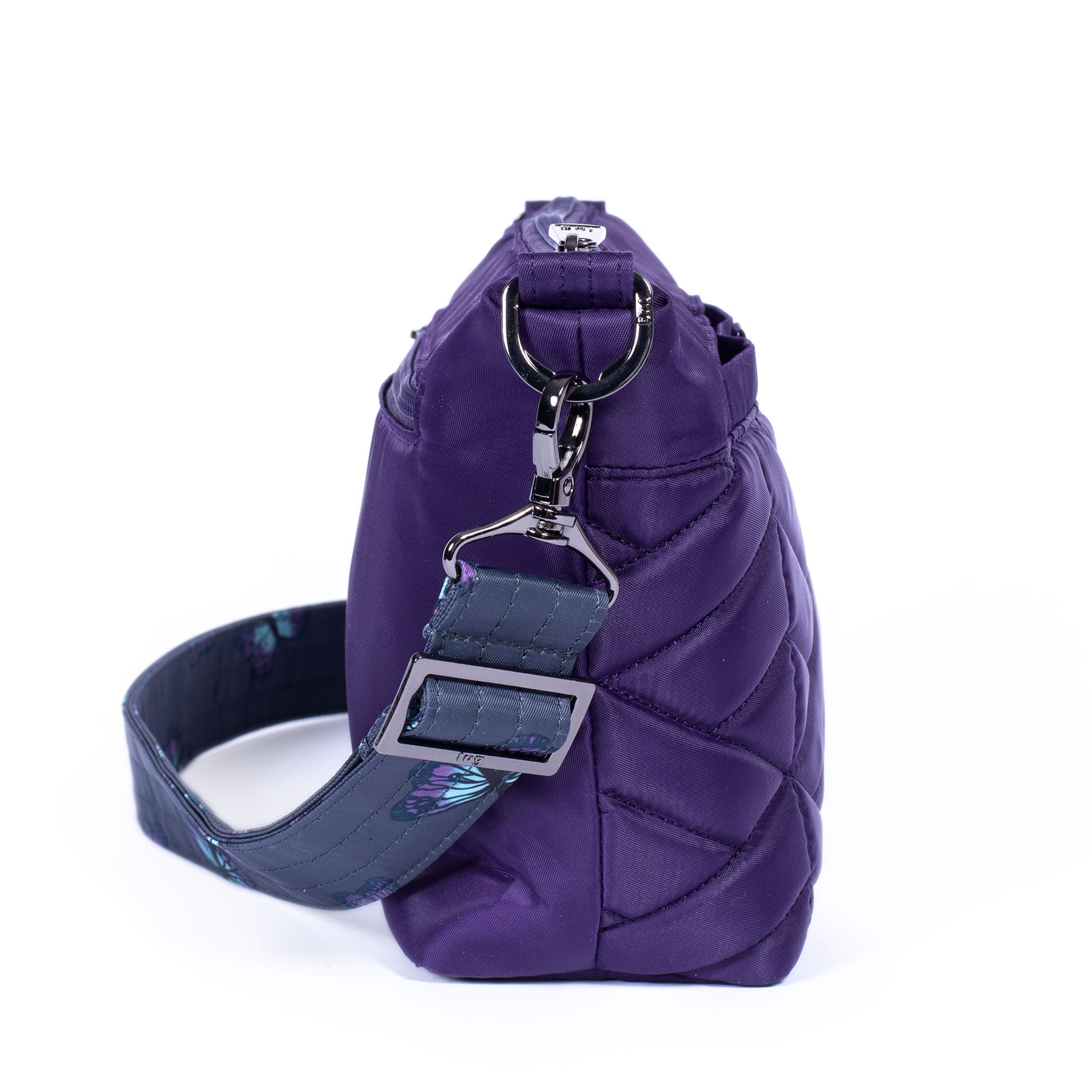 Flare Crossbody Bag - CONCORD PURPLE BUTTERFLY GREY STRAP - Flare_CONCORDPURPLEBUTTERFLYGREYSTRAP_03