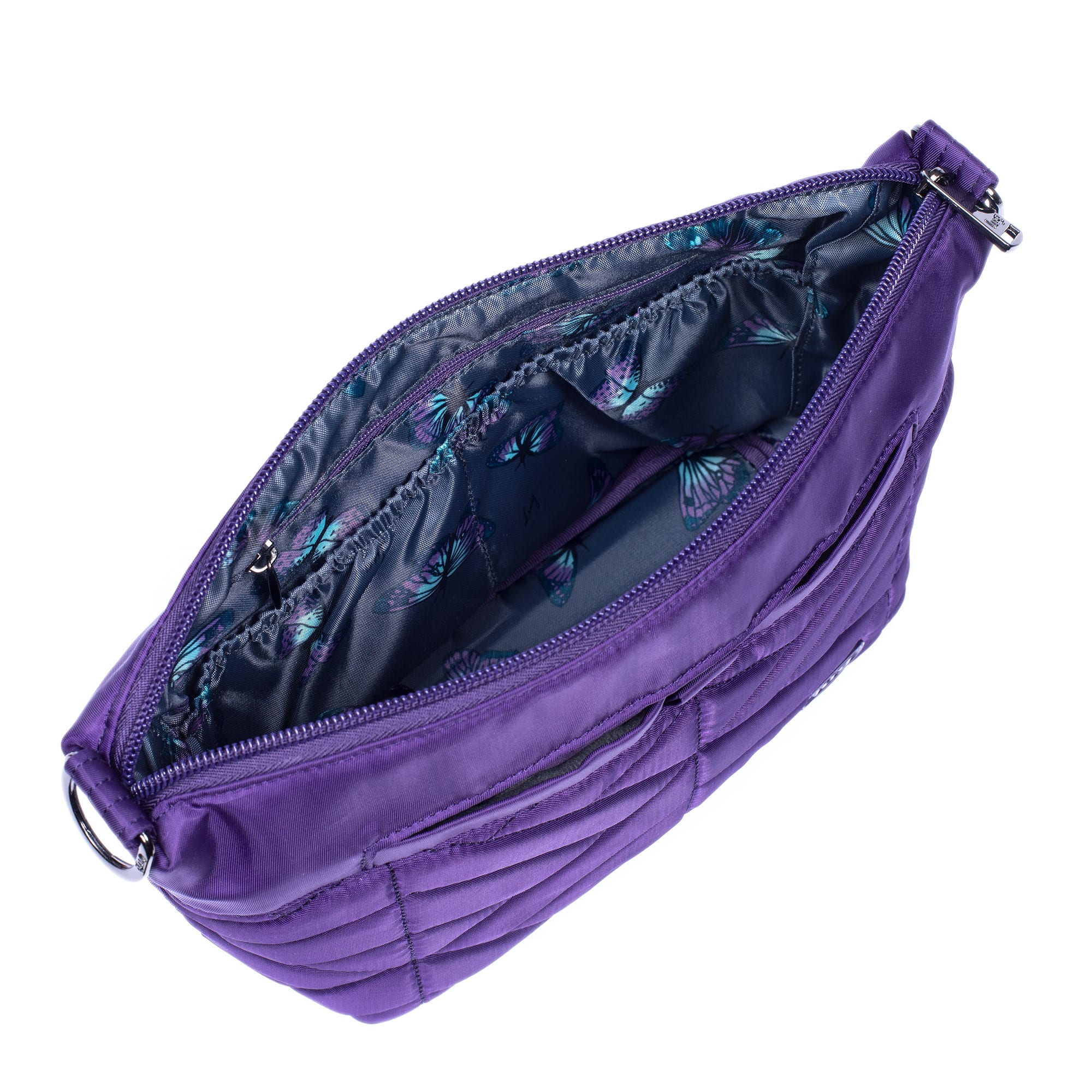 Flare Crossbody Bag - CONCORD PURPLE BUTTERFLY GREY STRAP - Flare_CONCORDPURPLEBUTTERFLYGREYSTRAP_05