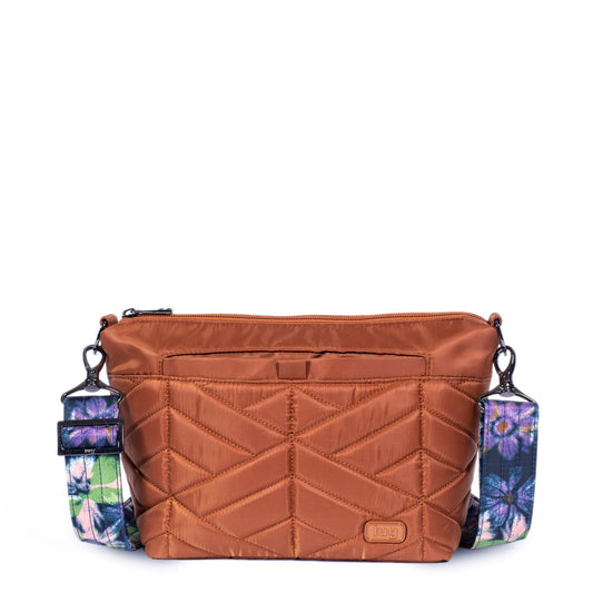 Flare Crossbody Bag - COPPER BROWN BLOOM NAVY STRAP - Flare_COPPERBROWNBLOOMNAVYSTRAP_01_b48fea56-6dcd-436e-9423-2e161b252ca9