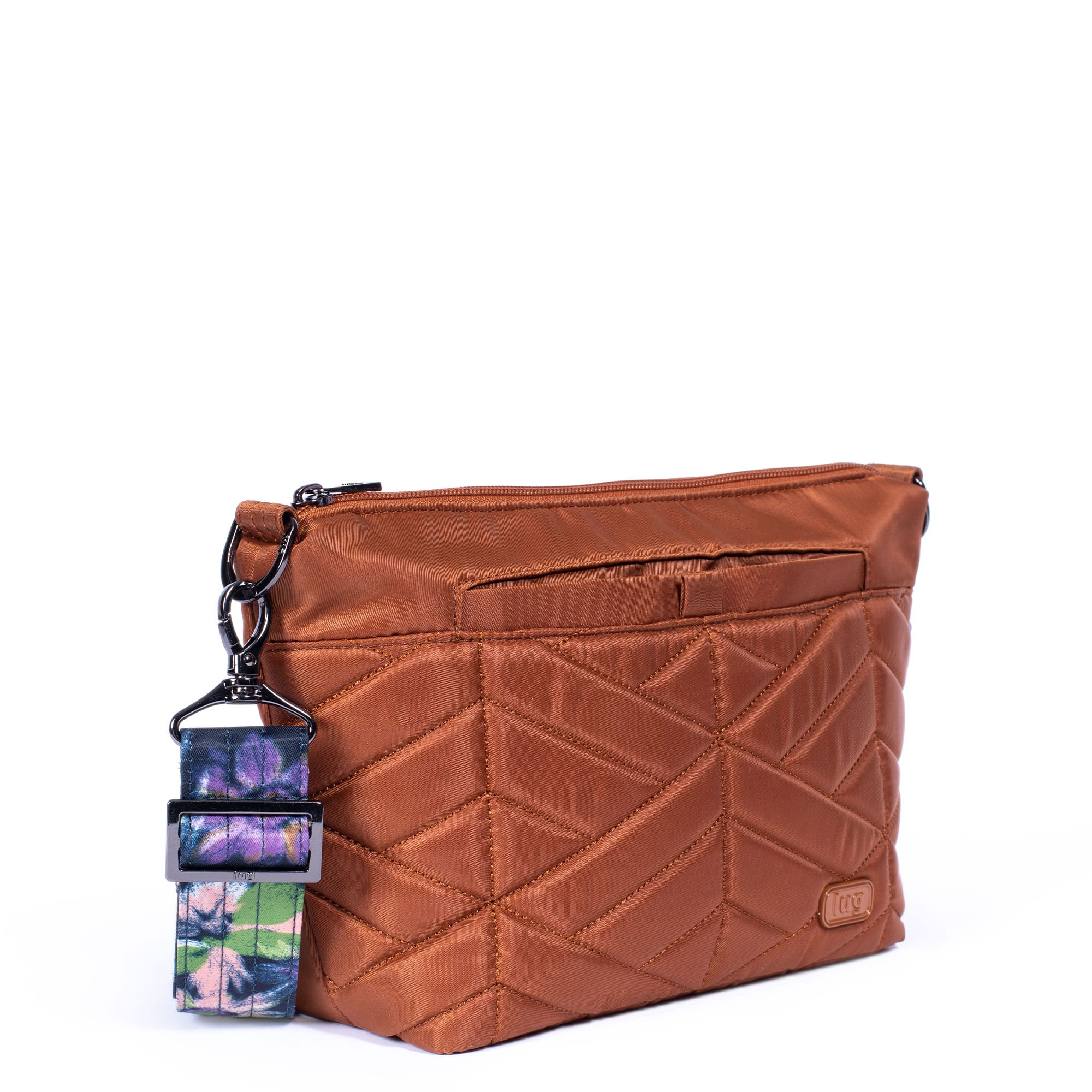 Flare Crossbody Bag - COPPER BROWN BLOOM NAVY STRAP - Flare_COPPERBROWNBLOOMNAVYSTRAP_02_2fc7fced-7d8e-4d16-9c7f-990a01820249