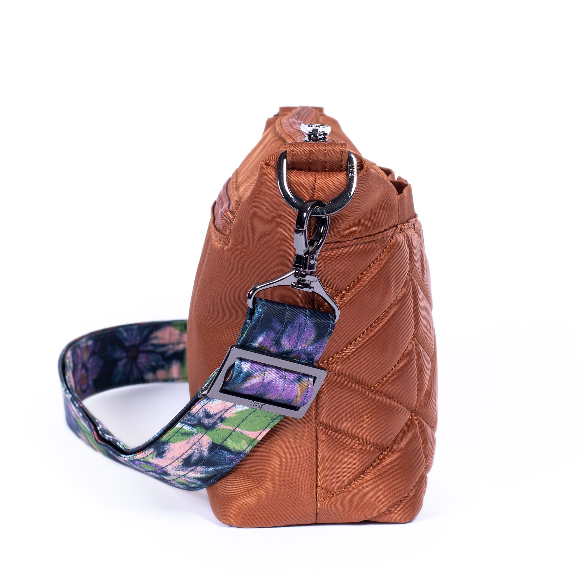 Flare Crossbody Bag - COPPER BROWN BLOOM NAVY STRAP - Flare_COPPERBROWNBLOOMNAVYSTRAP_03