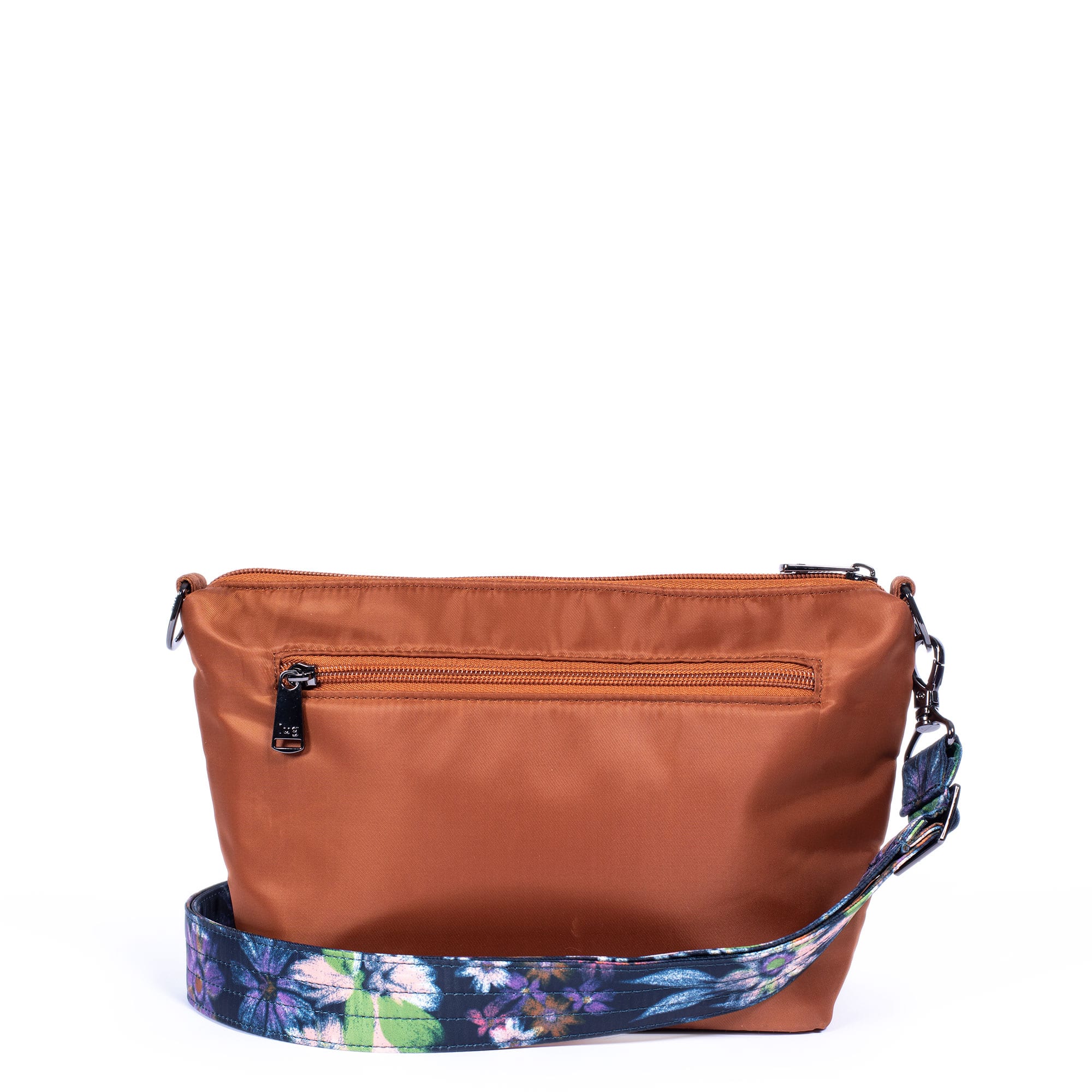 Flare Crossbody Bag - COPPER BROWN BLOOM NAVY STRAP - Flare_COPPERBROWNBLOOMNAVYSTRAP_04