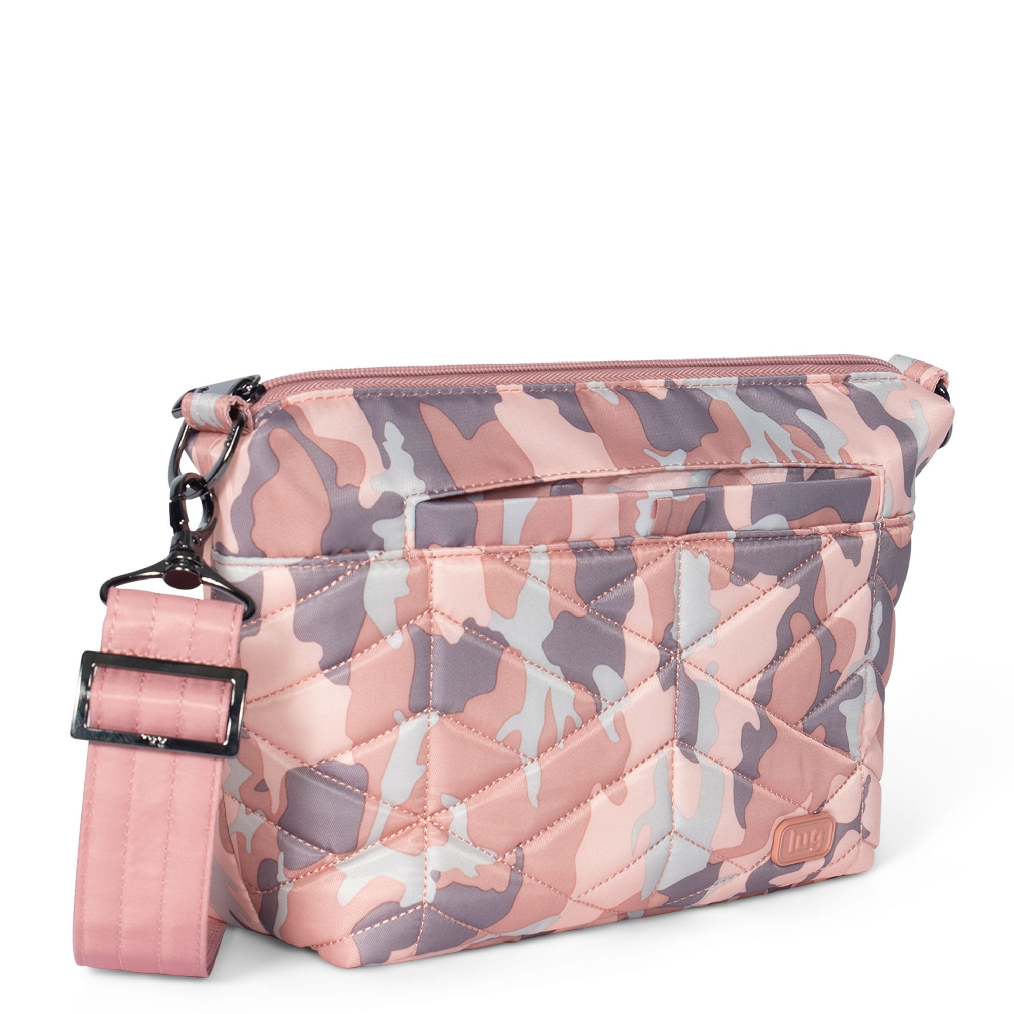 Flare Crossbody Bag - CAMO ROSE BLUSH STRAP - Flare_Camo_Rose_02