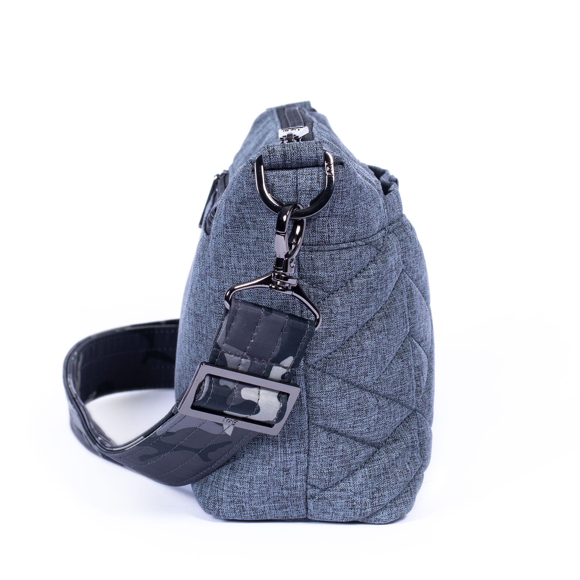 Flare Crossbody Bag - HEATHER GREY CAMO MIDNIGHT STRAP - Flare_HEATHERGREYCAMOMIDNIGHTSTRAP_03