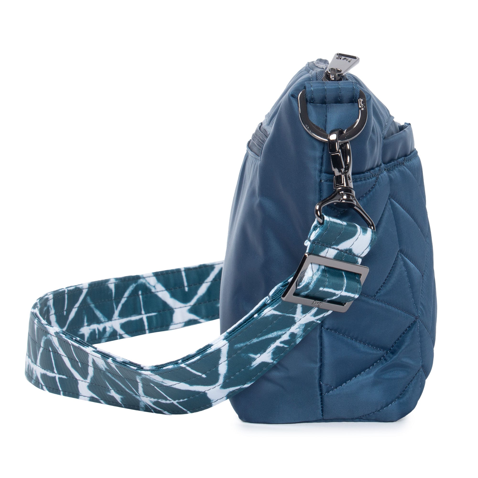 Flare Crossbody Bag - NAVY BLUE DIAMOND NAVY STRAP - Flare_NavyDiamondNavyStrap_03