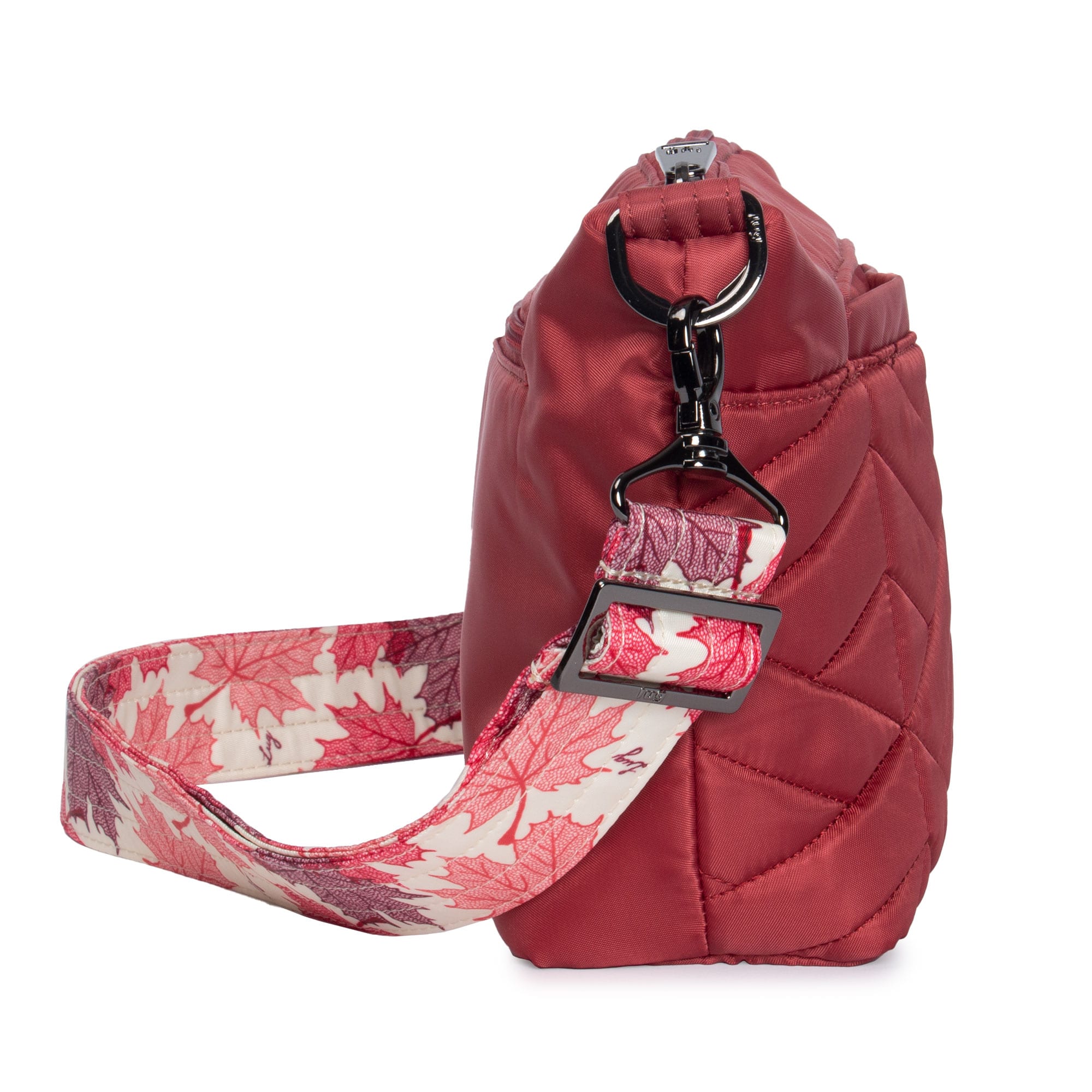 Flare Crossbody Bag - ROSEWOOD RED MAPLE CREAM STRAP - Flare_RosewoodRedMapleStrap_03