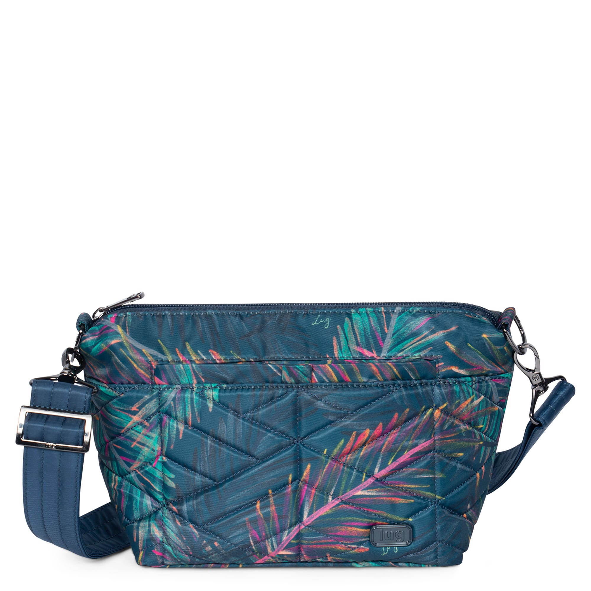 Flare Crossbody Bag - TROPICAL MULTI NAVY STRAP - Flare_TropicalMulti_NavyStrap__01