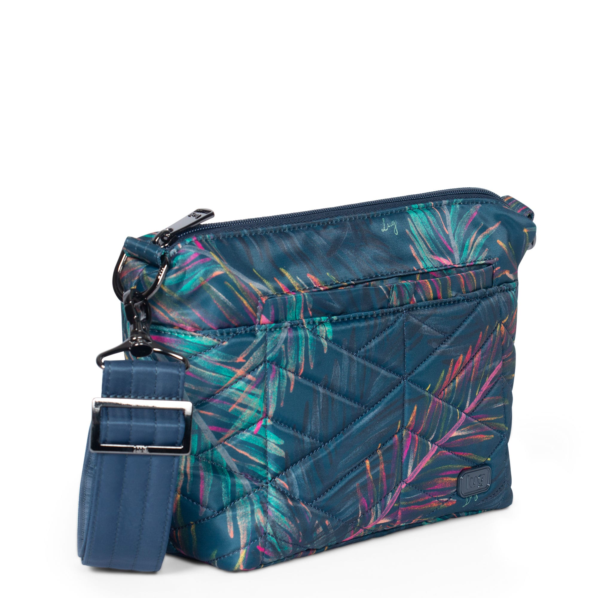 Flare Crossbody Bag - TROPICAL MULTI NAVY STRAP - Flare_TropicalMulti_NavyStrap__02