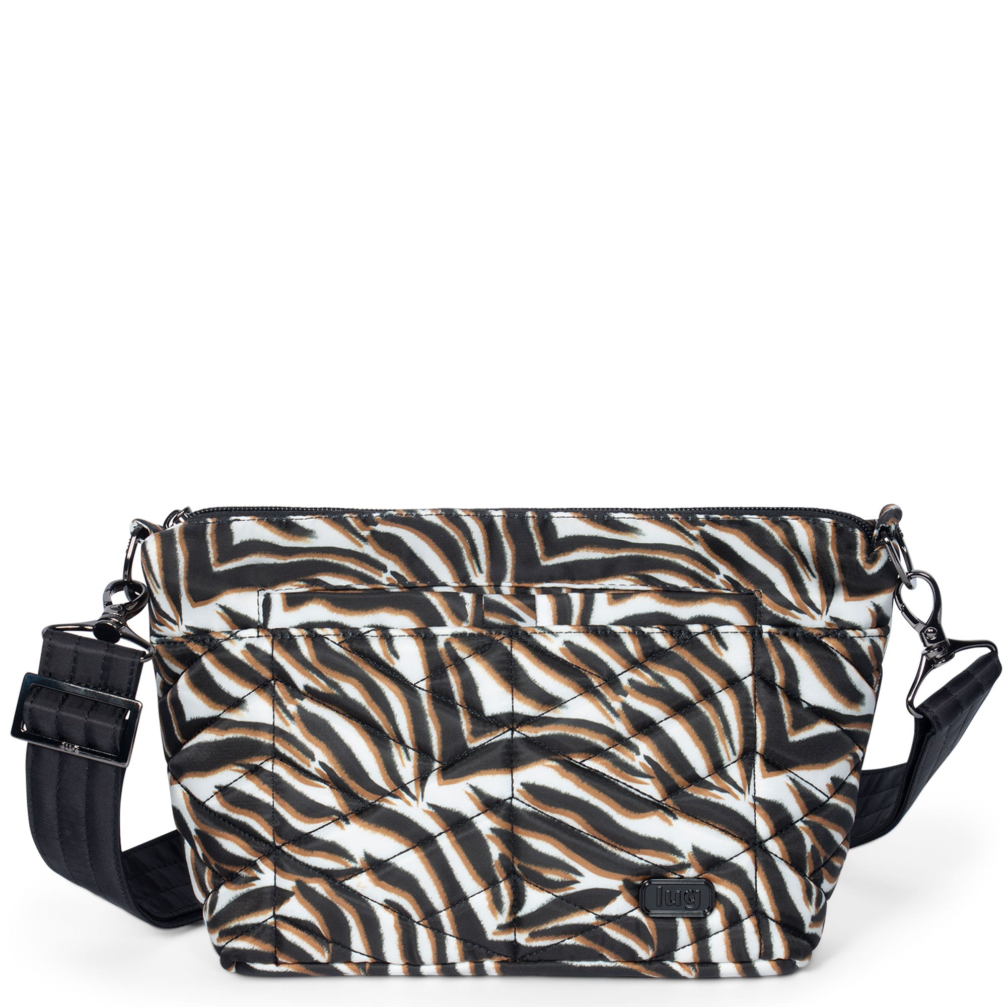 Flare Crossbody Bag - ZEBRA SAND BLACK STRAP - Flare_ZebraSand_BlackStrap__01