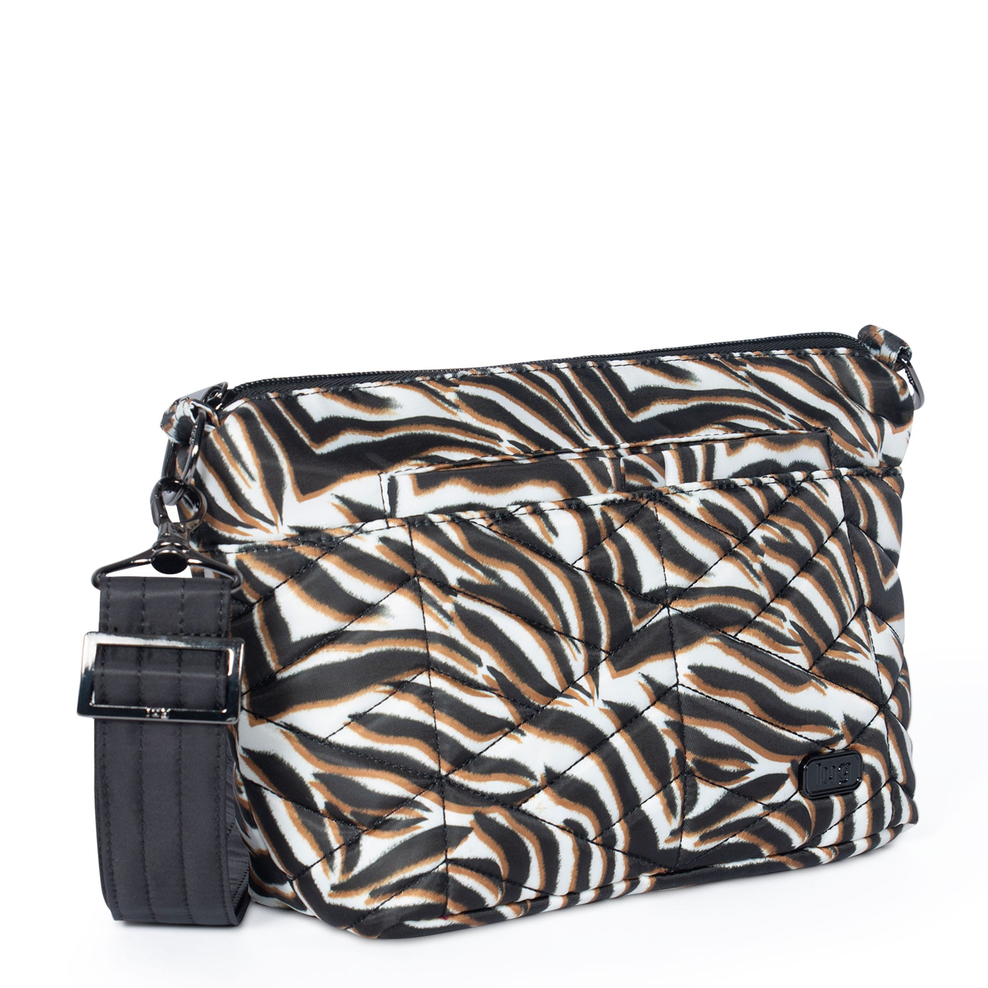 Flare Crossbody Bag - ZEBRA SAND BLACK STRAP - Flare_ZebraSand_BlackStrap__02