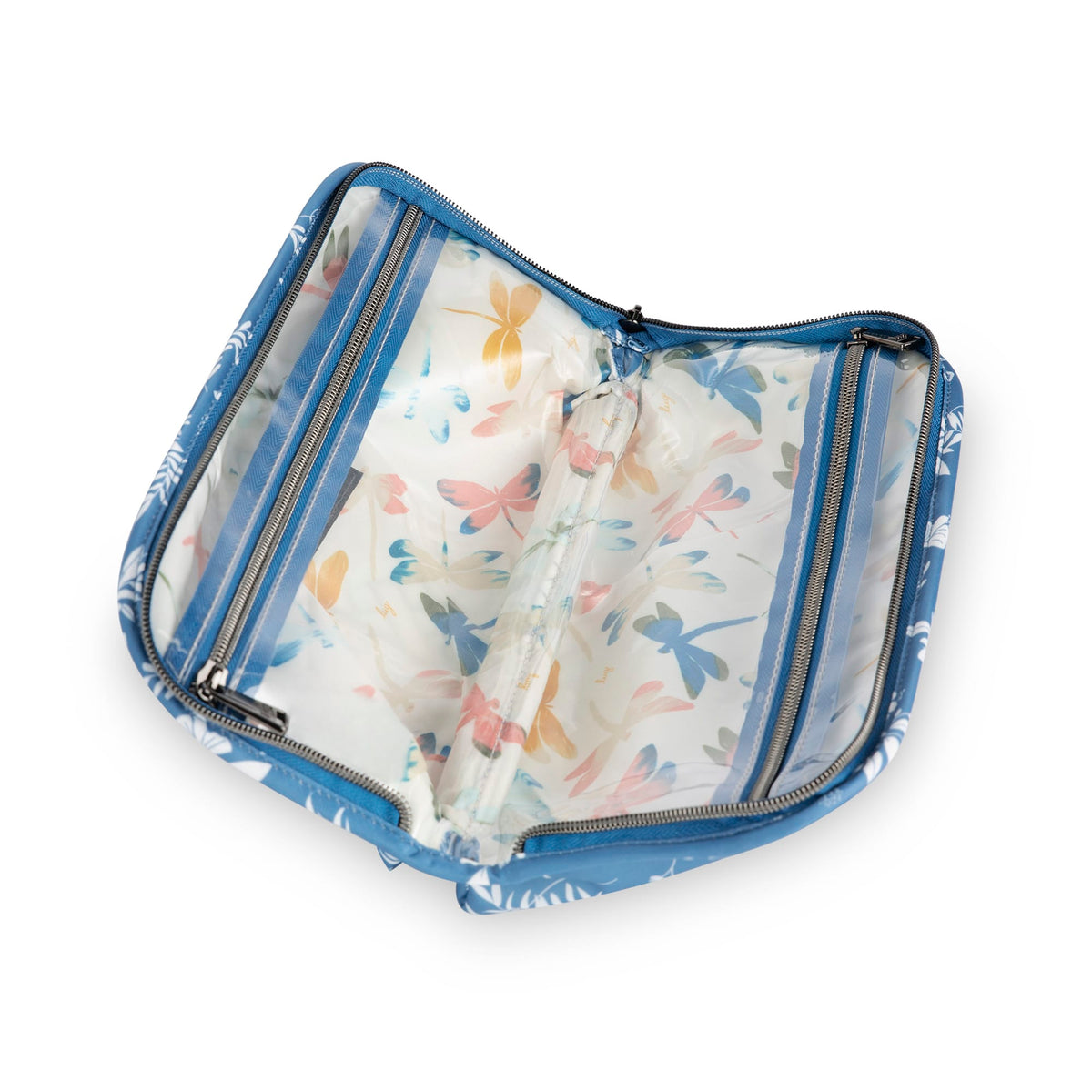 Flash Cosmetic Case - FLOURISH BLUE - FlashCosmeticCase_FlourishBlue_05