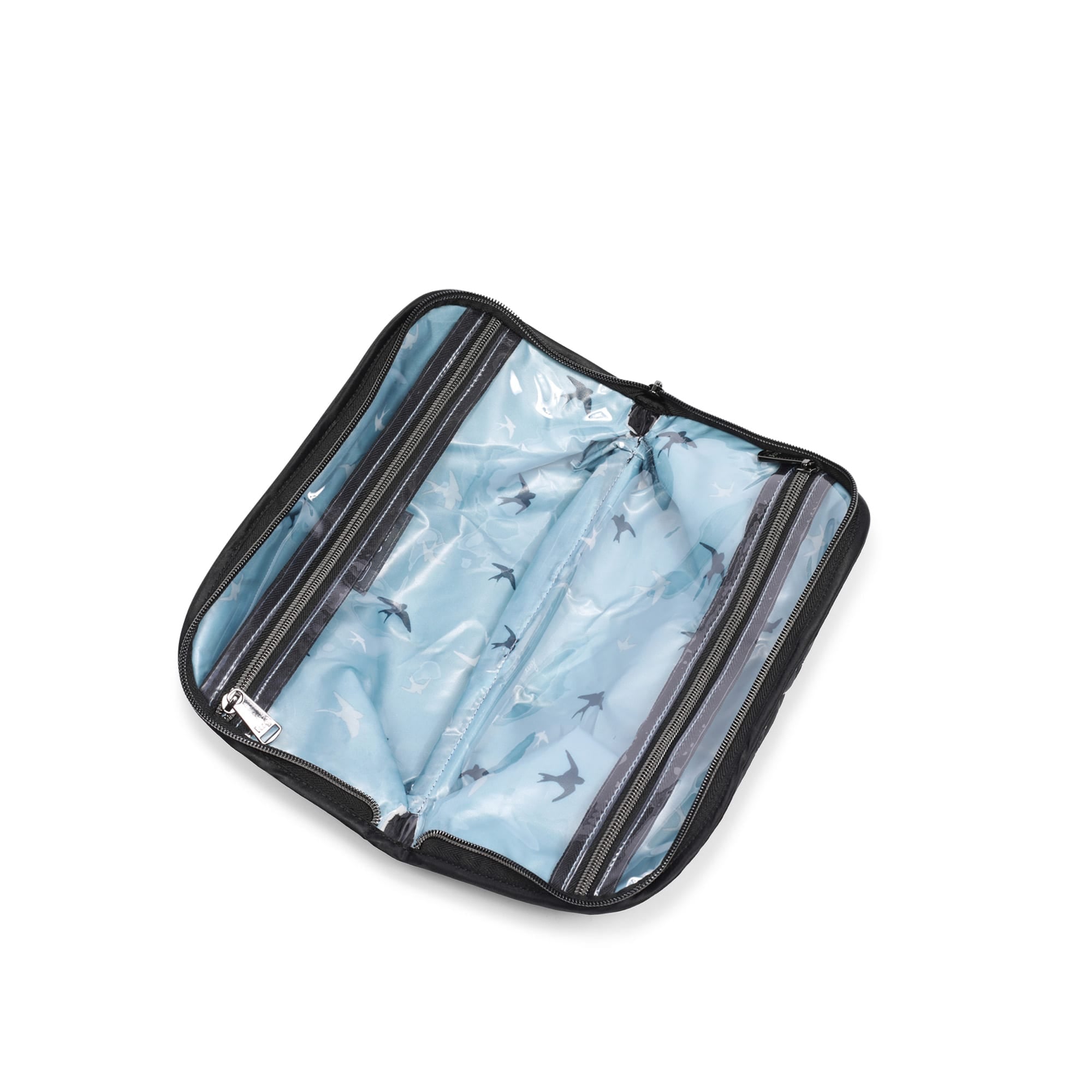 Flash Cosmetic Case - BLACK RAINBOW STITCH - Flash_BlackRainbowStitch_05