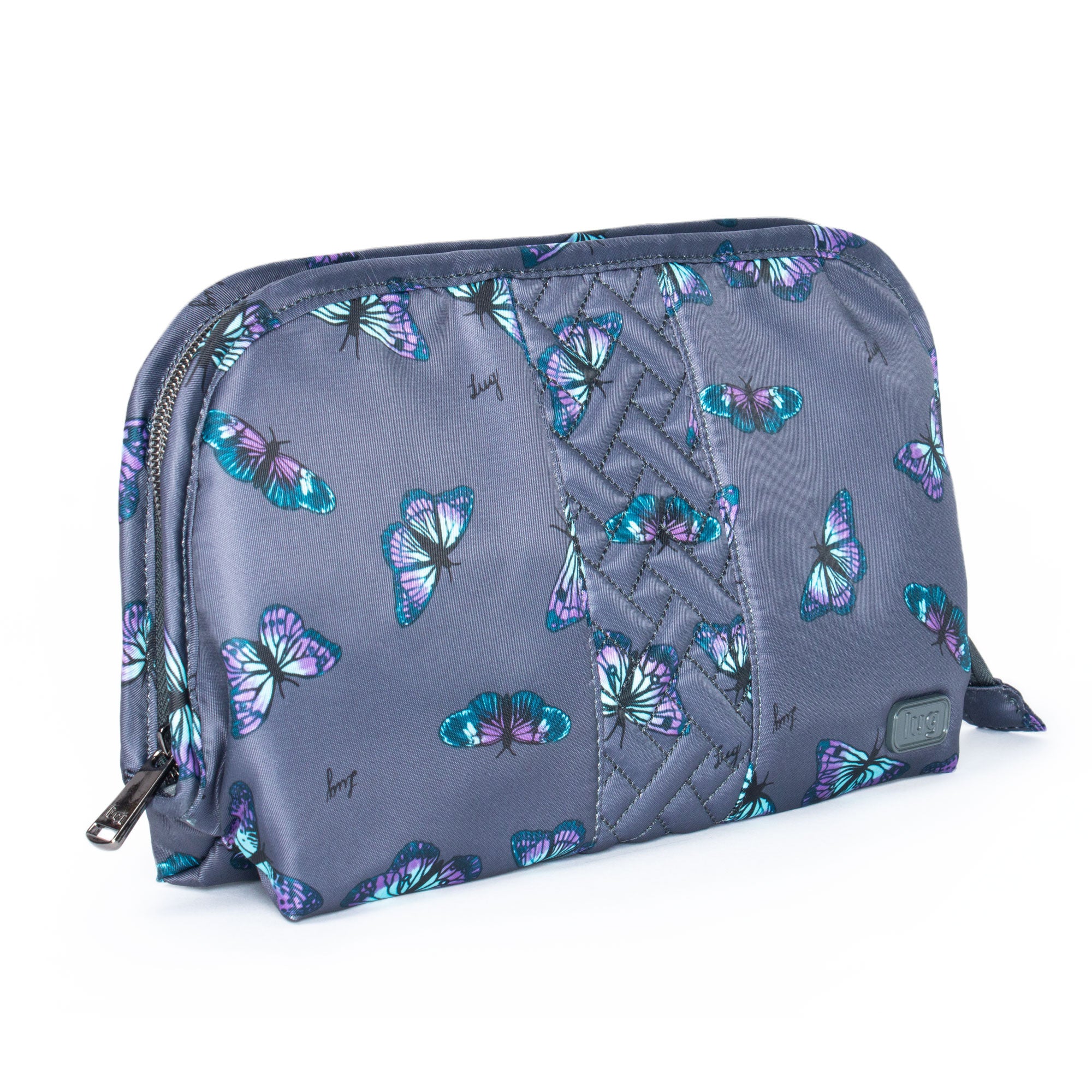 Flash Cosmetic Case - BUTTERFLY GREY - Flash_ButterflyGrey_02