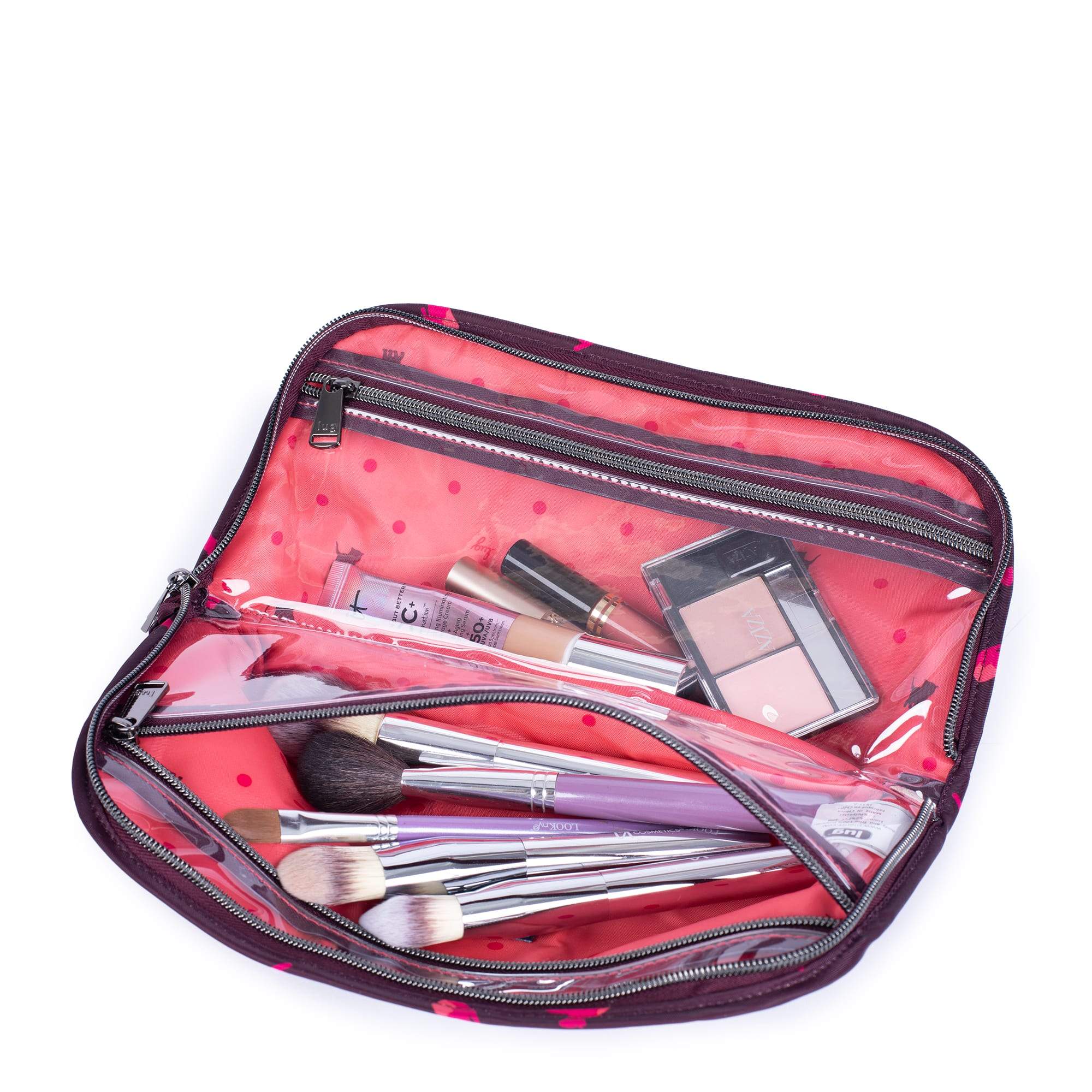 Flash Cosmetic Case - - Flash_CatsOrchid_05b