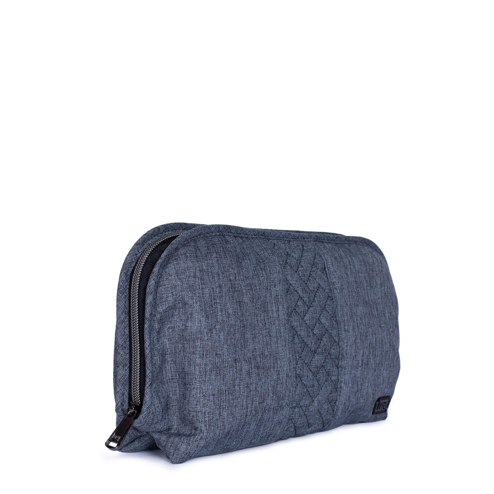 Flash Cosmetic Case - HEATHER GREY - Flash_HRGrey_02