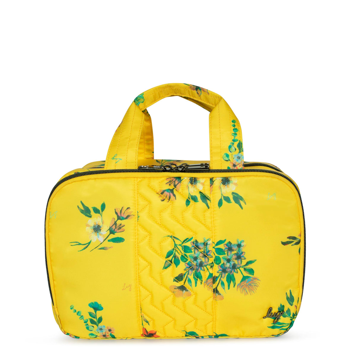 Flatbed Deluxe Cosmetic Case - BOUQUET YELLOW - Flatbed_BouquetYellow_01