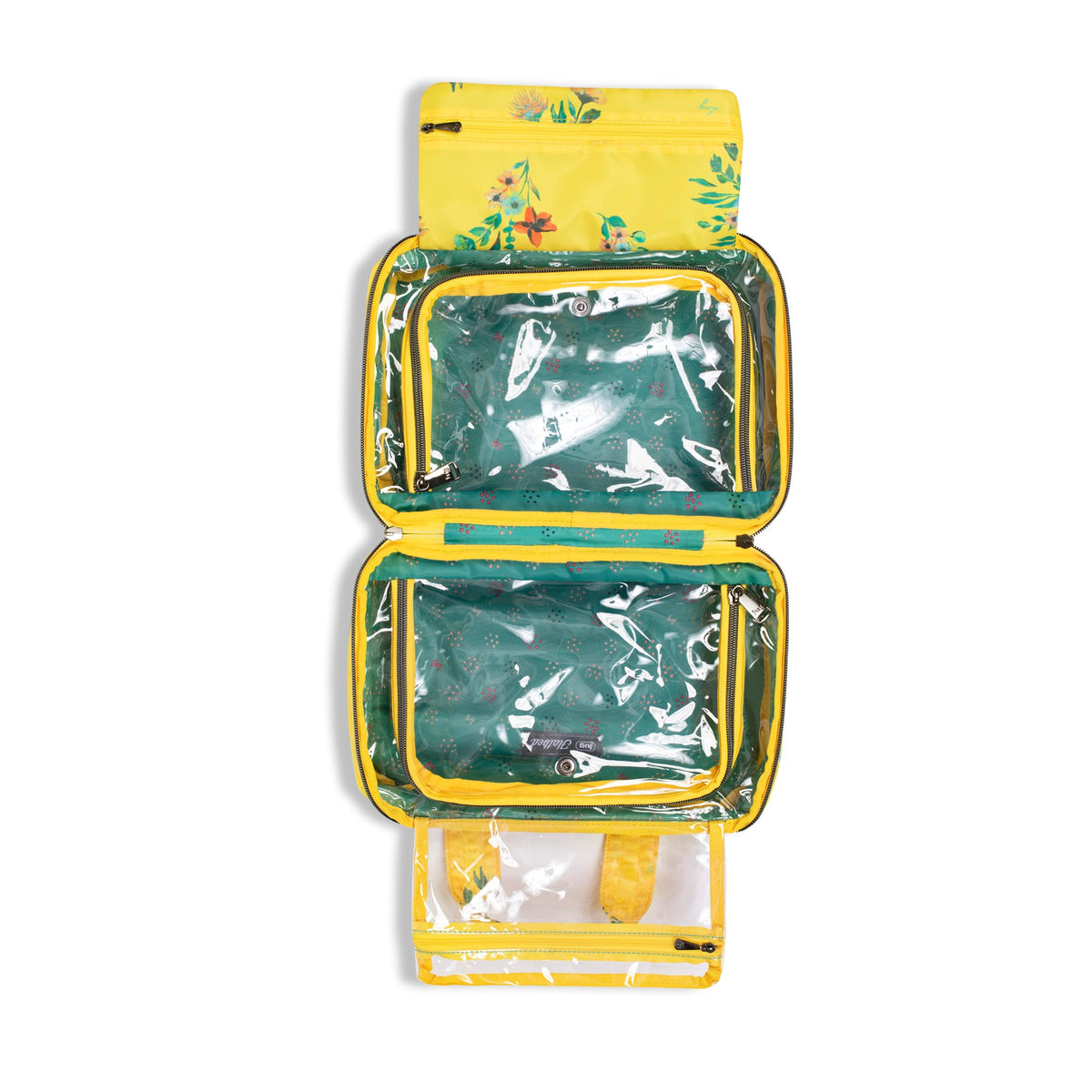 Flatbed Deluxe Cosmetic Case - BOUQUET YELLOW - Flatbed_BouquetYellow_05_01