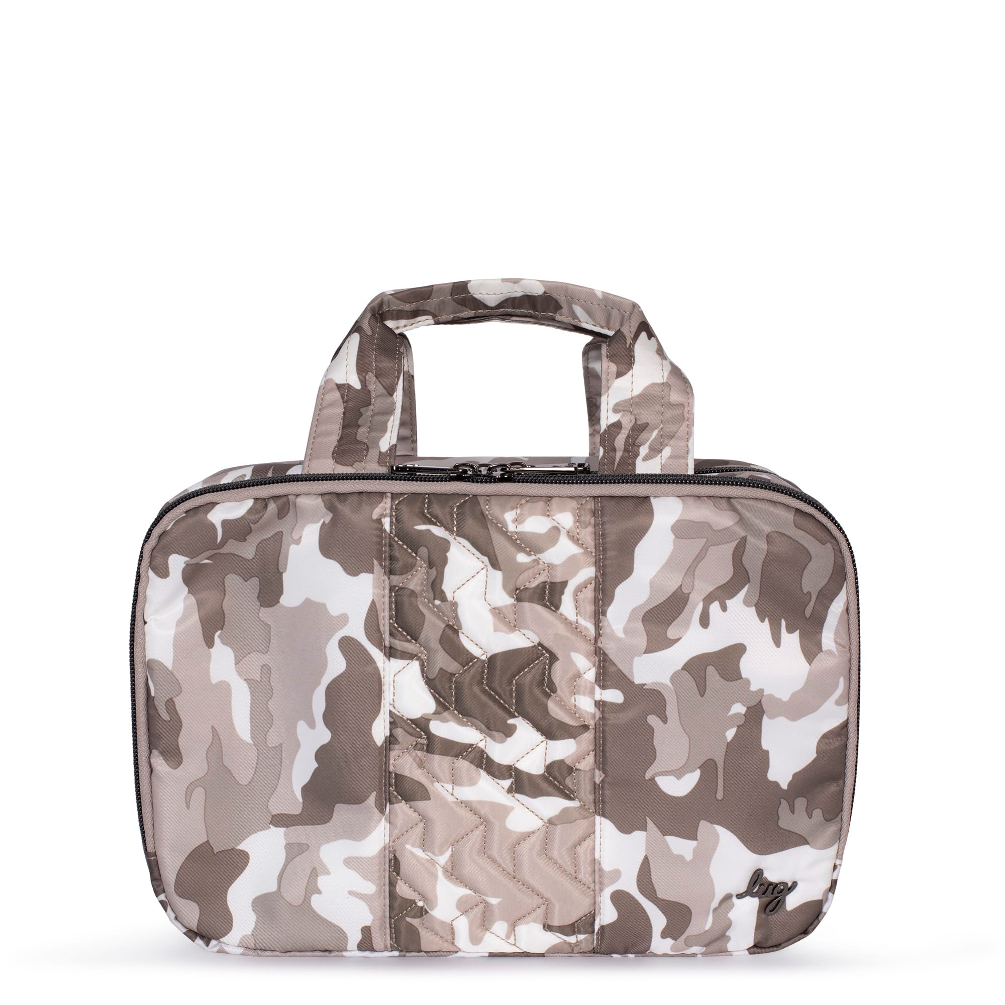 Flatbed Deluxe Cosmetic Case - CAMO TAUPE - Flatbed_CamoTaupe_01