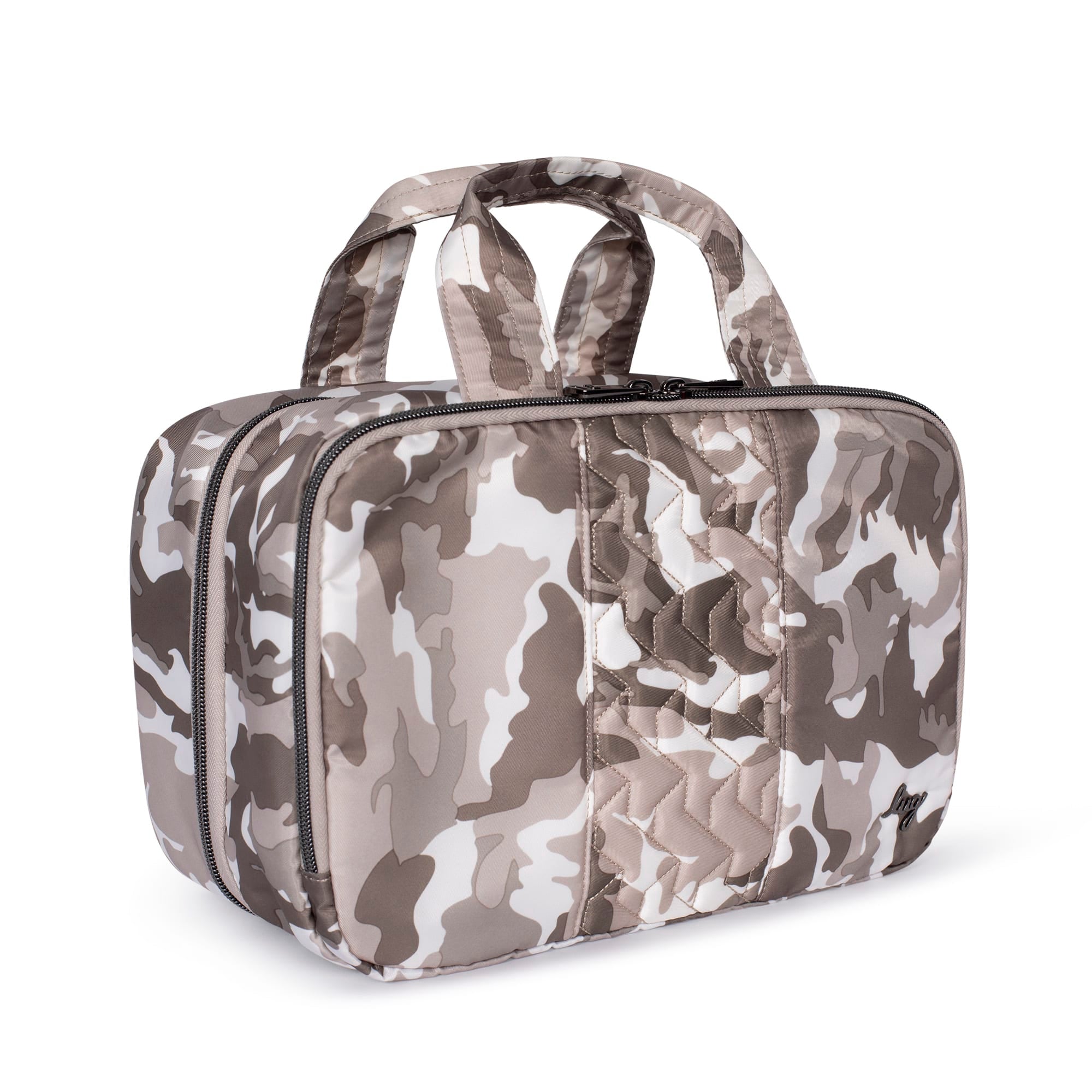 Flatbed Deluxe Cosmetic Case - CAMO TAUPE - Flatbed_CamoTaupe_02