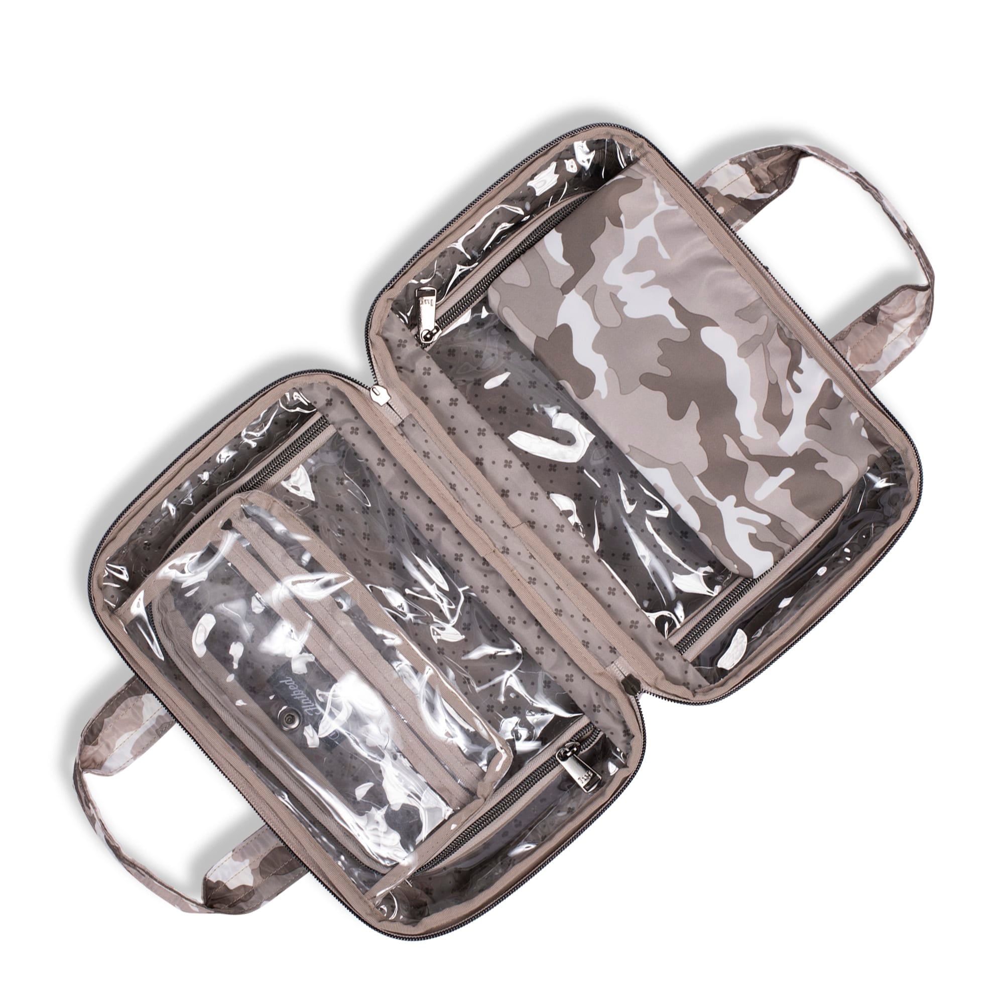 Flatbed Deluxe Cosmetic Case - CAMO TAUPE - Flatbed_CamoTaupe_05